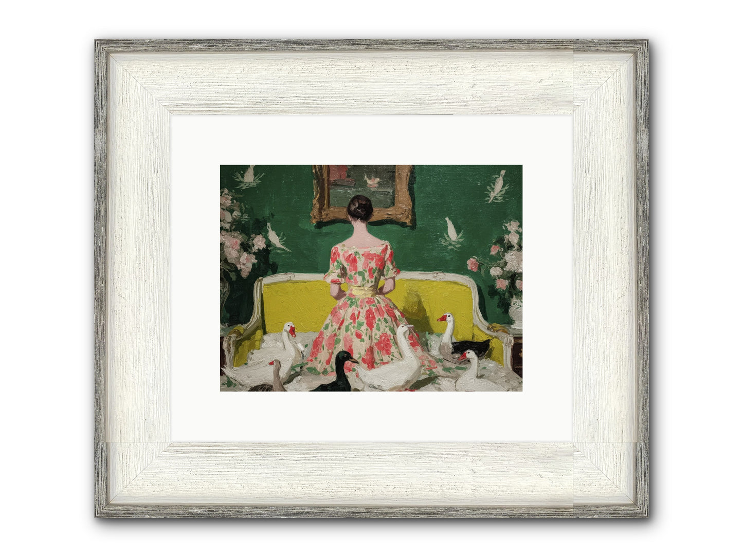 Verity & Violet Hours Framed Print - Driftwood White 12x9