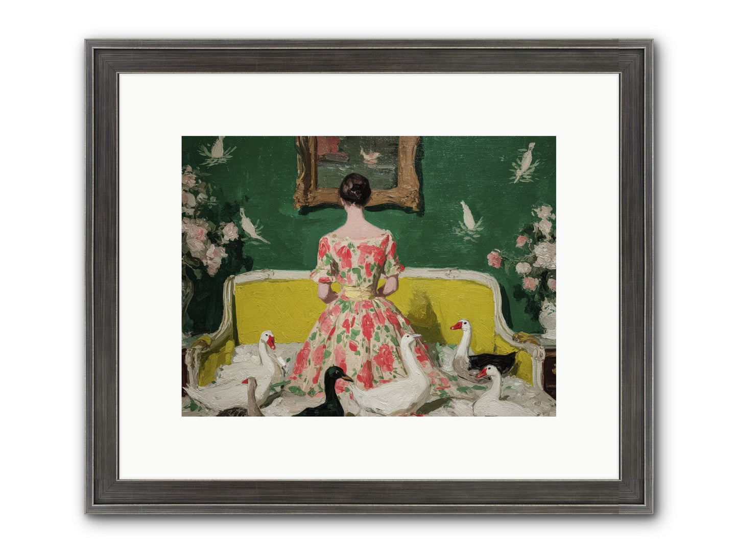 Verity & Violet Hours Framed Print - Slimwoods Black/Silver 12x9