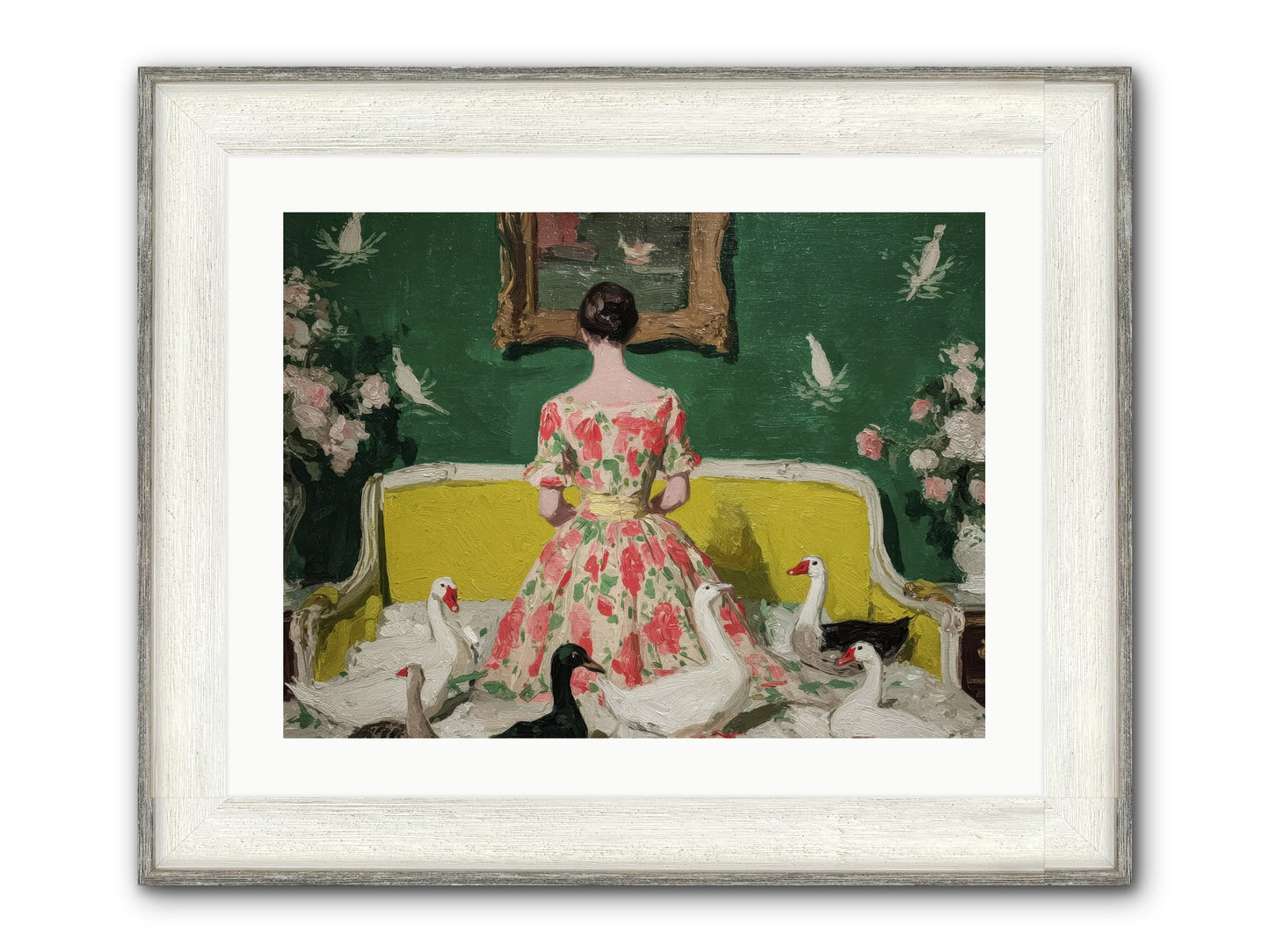 Verity & Violet Hours Framed Print - Driftwood White 24x18