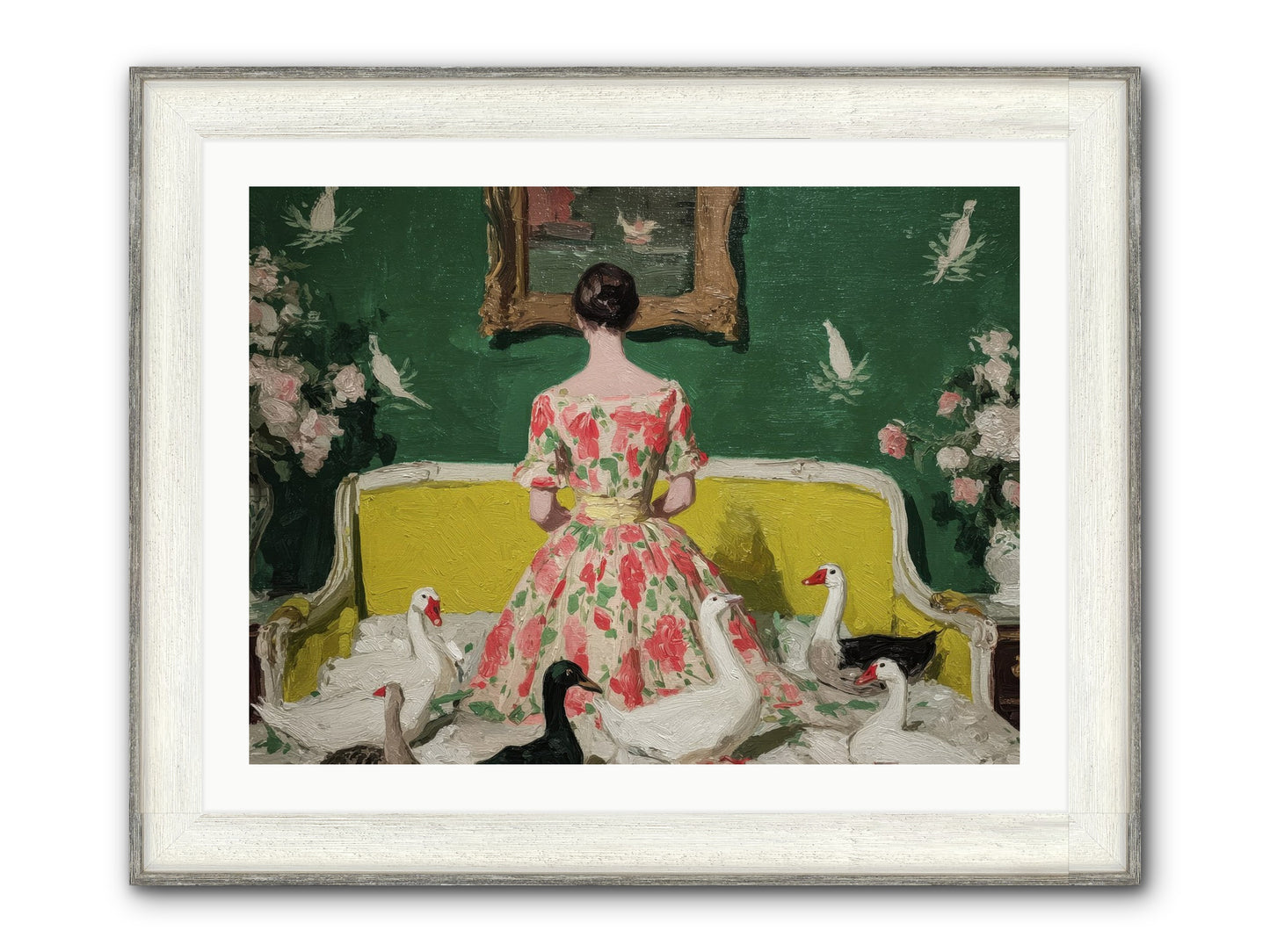 Verity & Violet Hours Framed Print - Driftwood White 32x24
