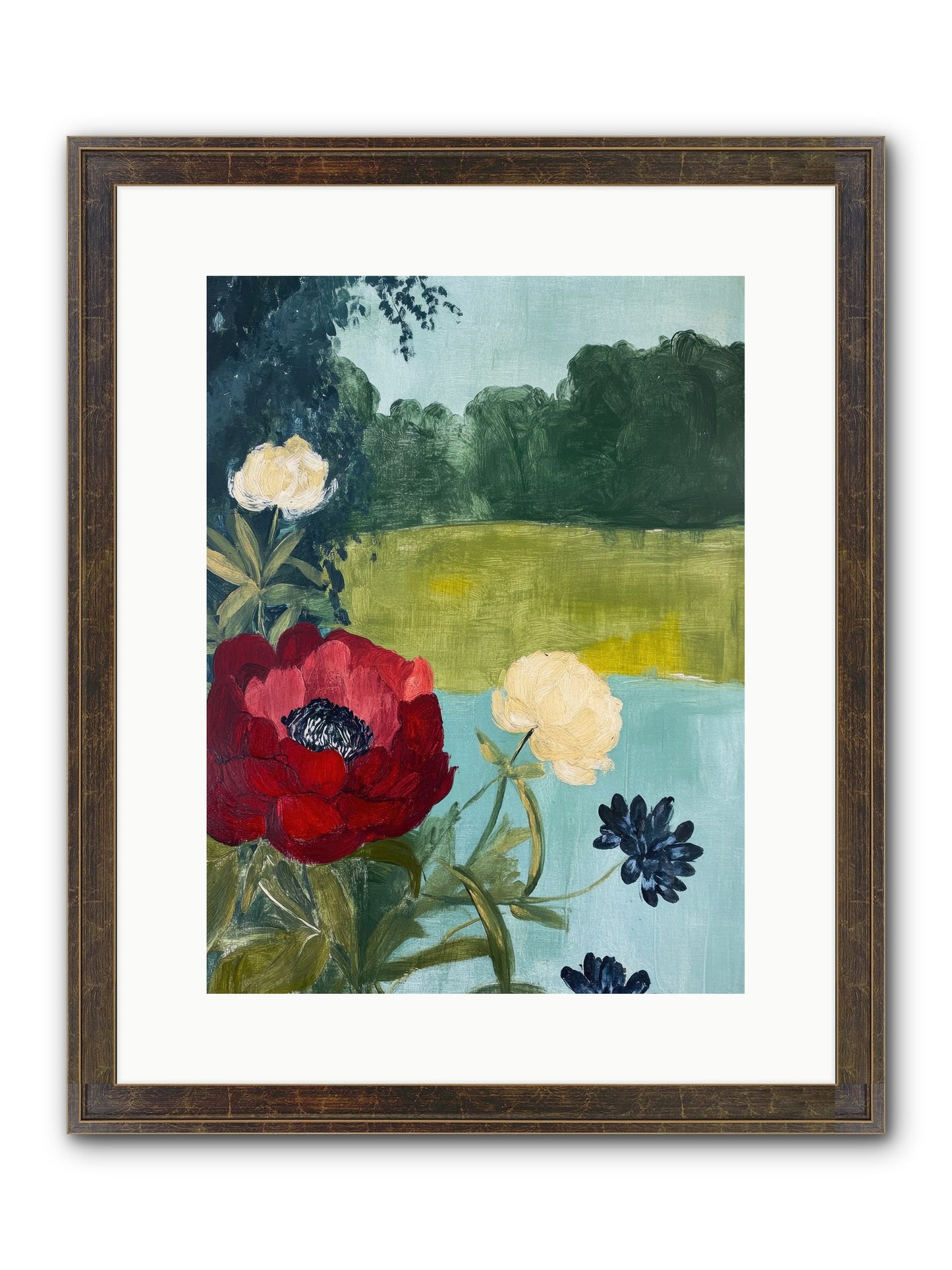 Vermilion Shores Framed Print - Slimwoods Black/Gold 12x16