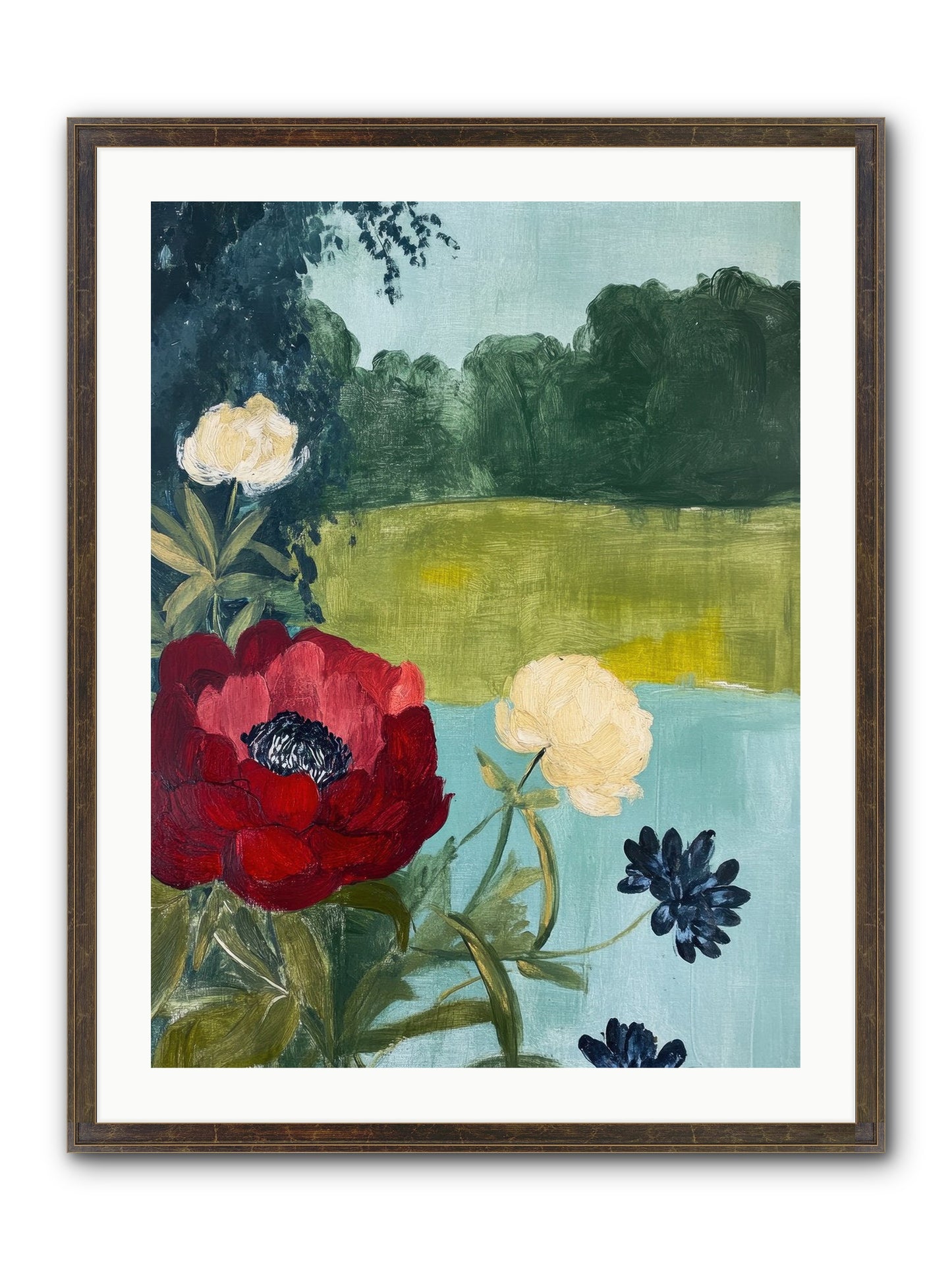 Vermilion Shores Framed Print - Slimwoods Black/Gold 24x32