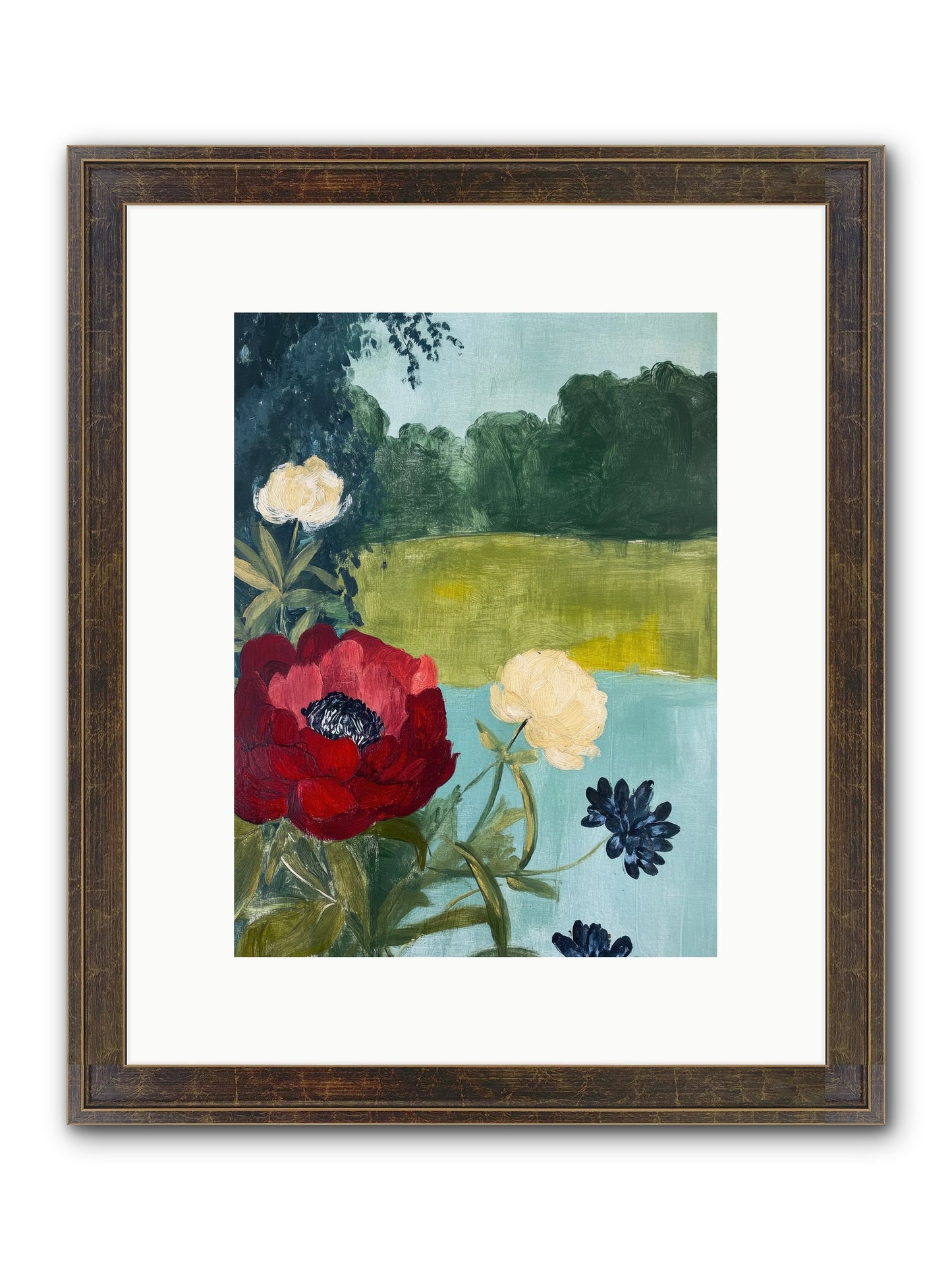 Vermilion Shores Framed Print - Slimwoods Black/Gold 9x12