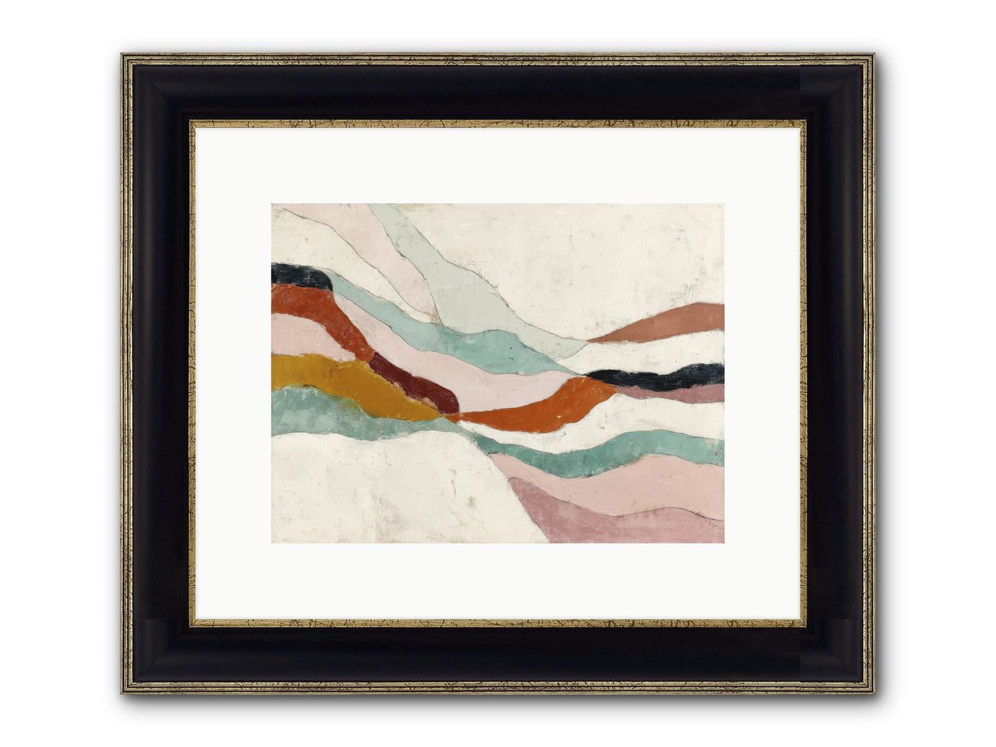 Vernal Framed Print - Black & Gold 12x9