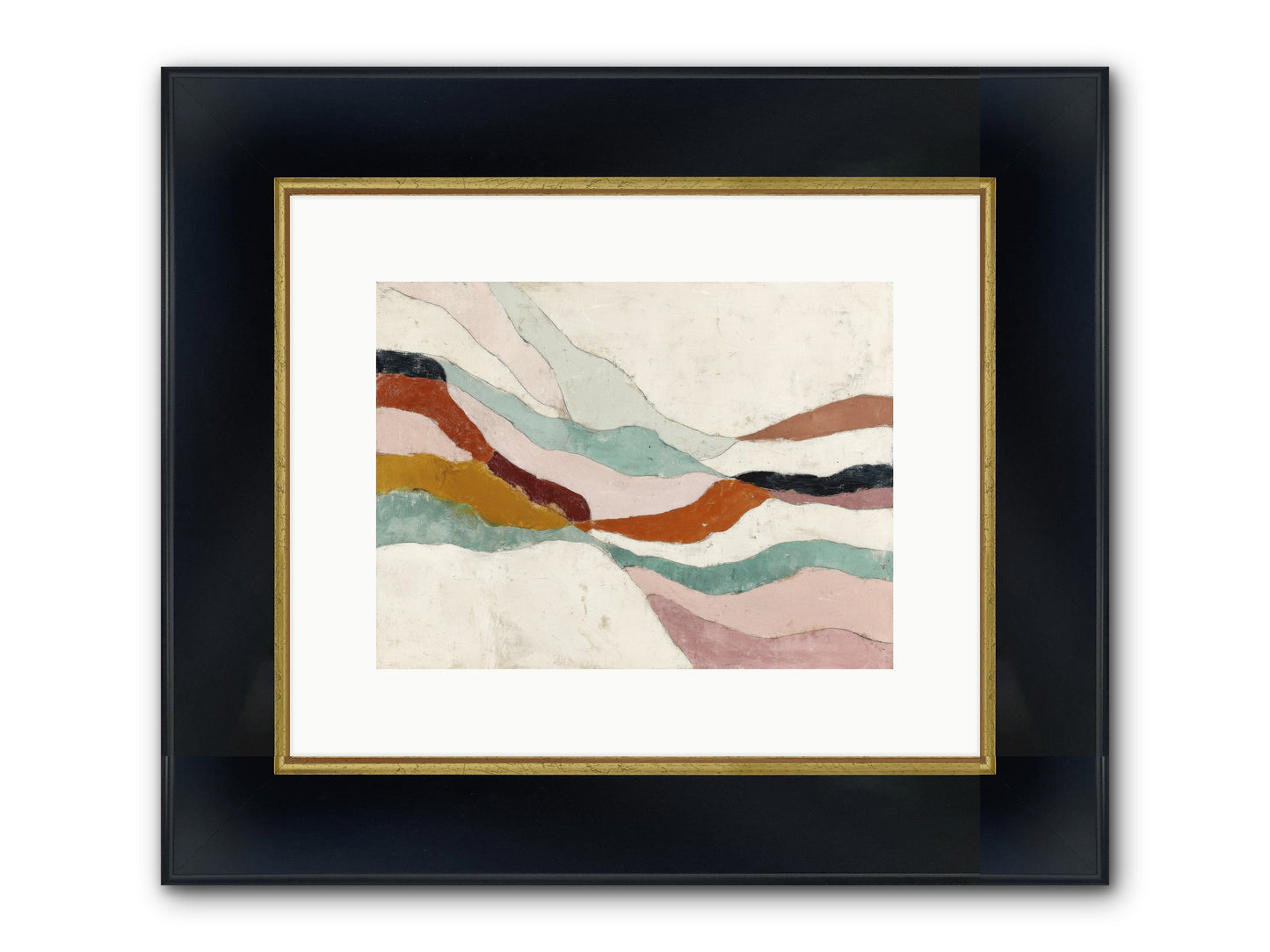 Vernal Framed Print - Wide Black w/Gold 12x9
