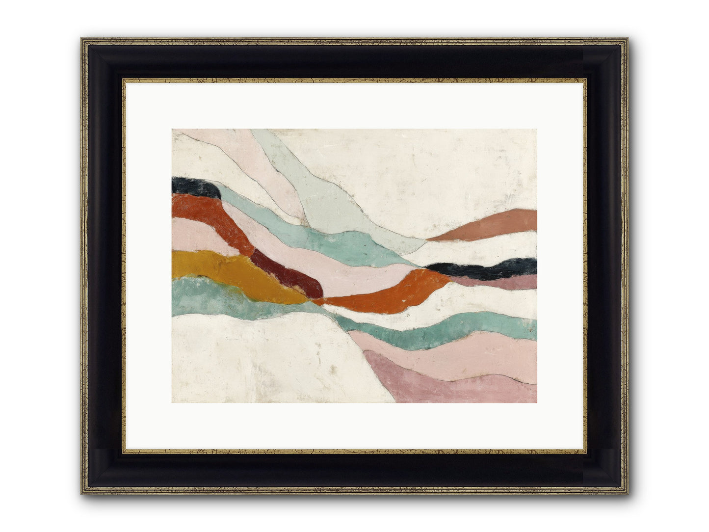 Vernal Framed Print - Black & Gold 16x12