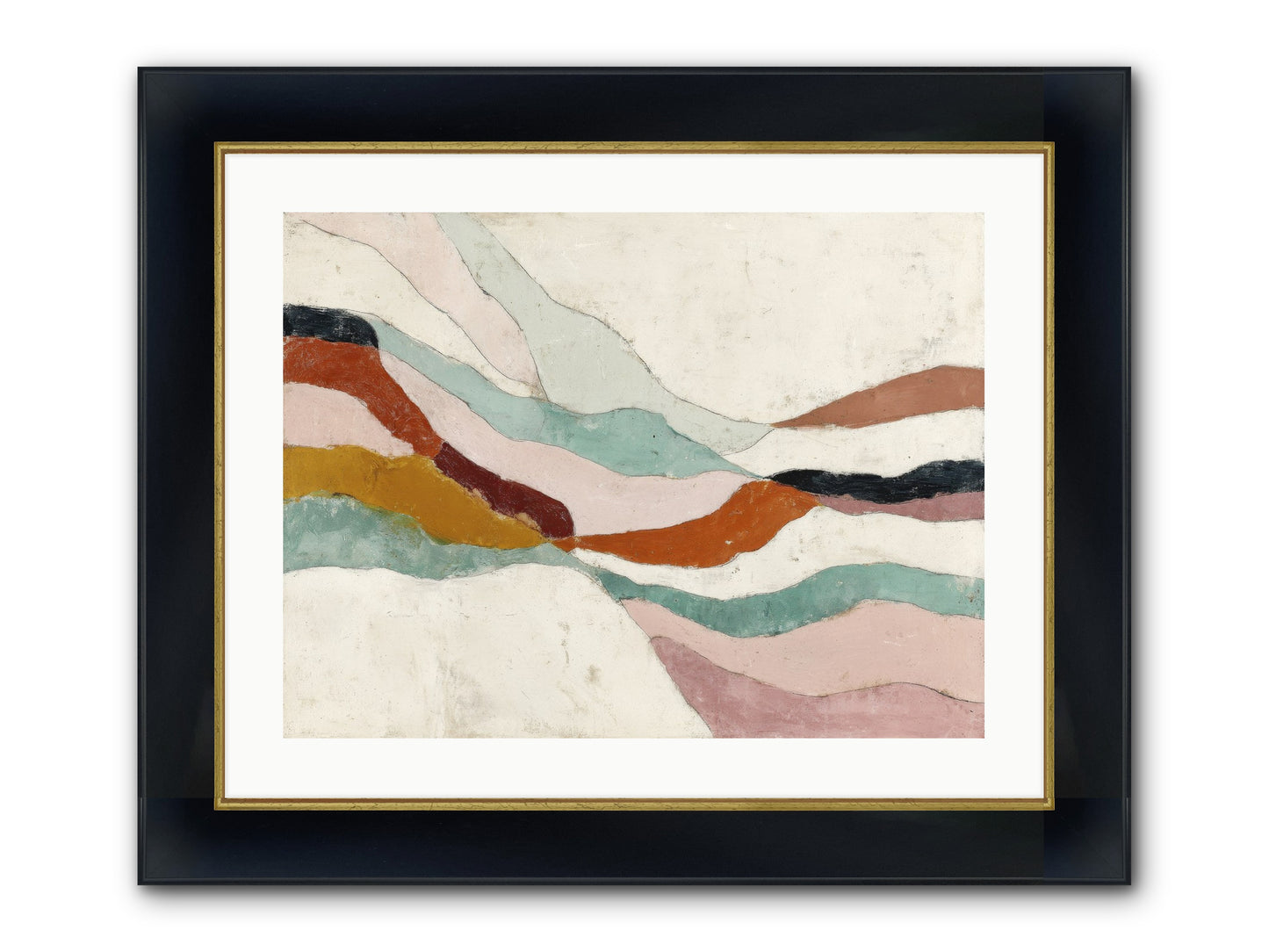 Vernal Framed Print - Wide Black w/Gold 24x18