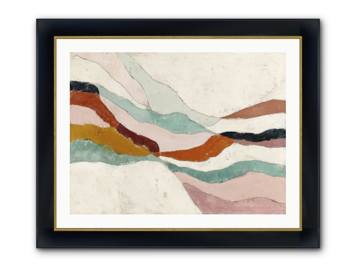 Vernal Framed Print - Wide Black w/Gold 32x24