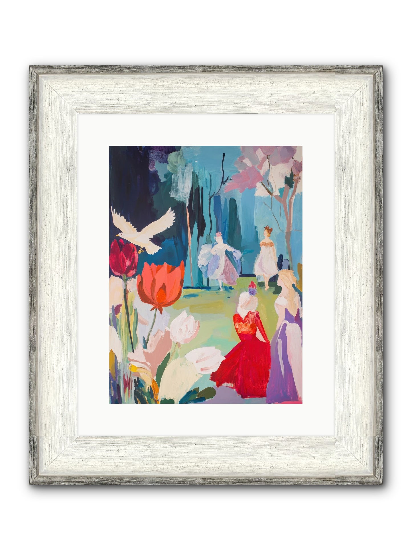 Vernal Celebrations Framed Print - Driftwood White 12x16