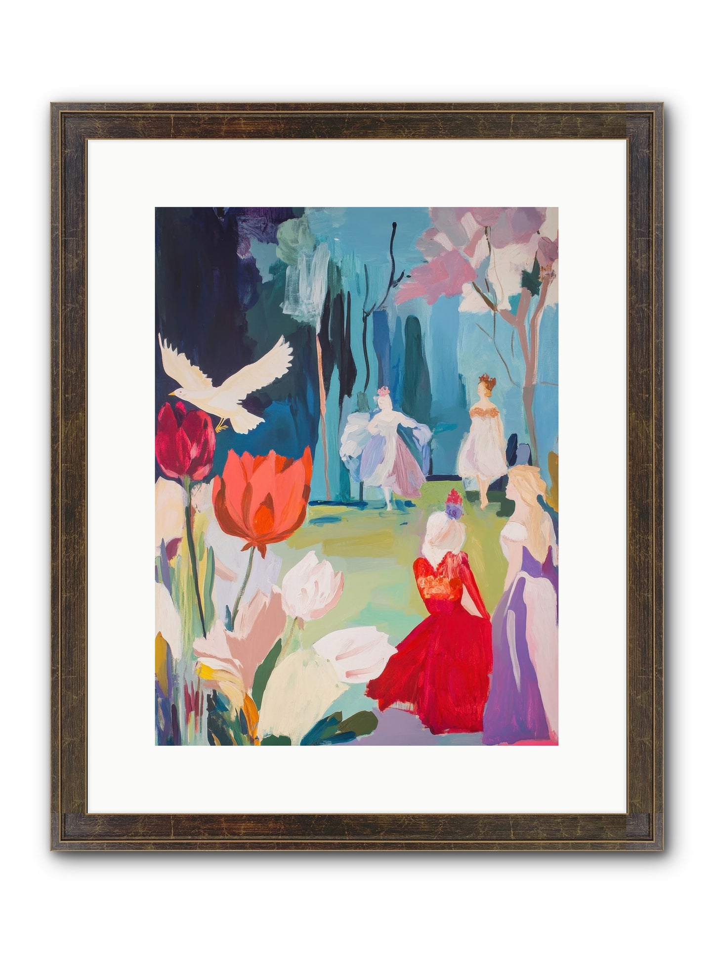 Vernal Celebrations Framed Print - Slimwoods Black/Gold 12x16