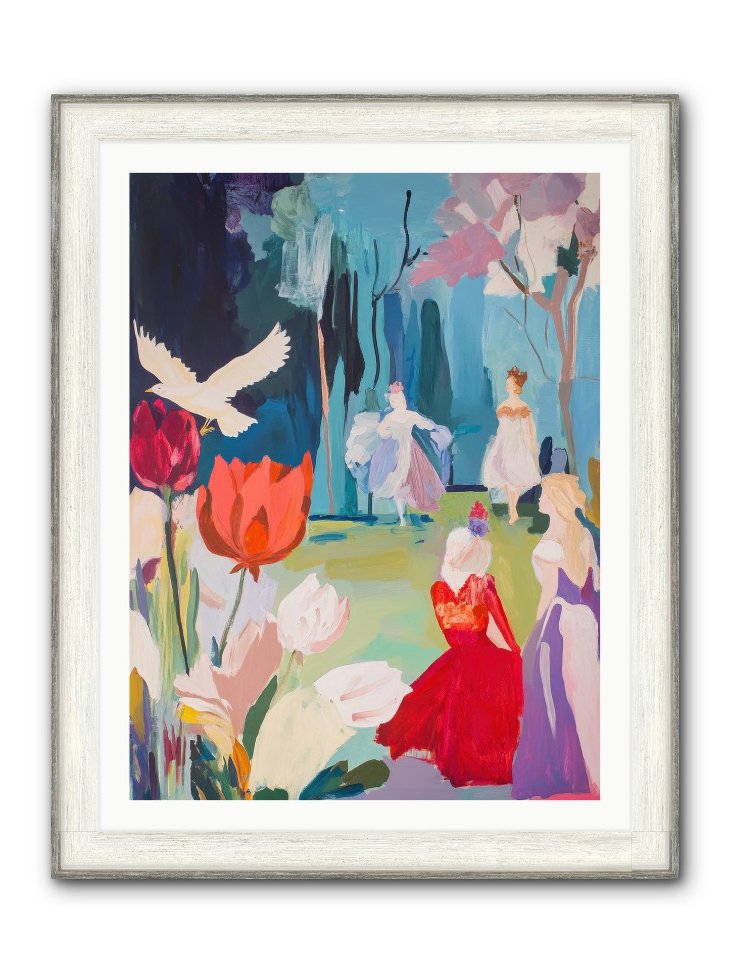 Vernal Celebrations Framed Print - Driftwood White 30x40