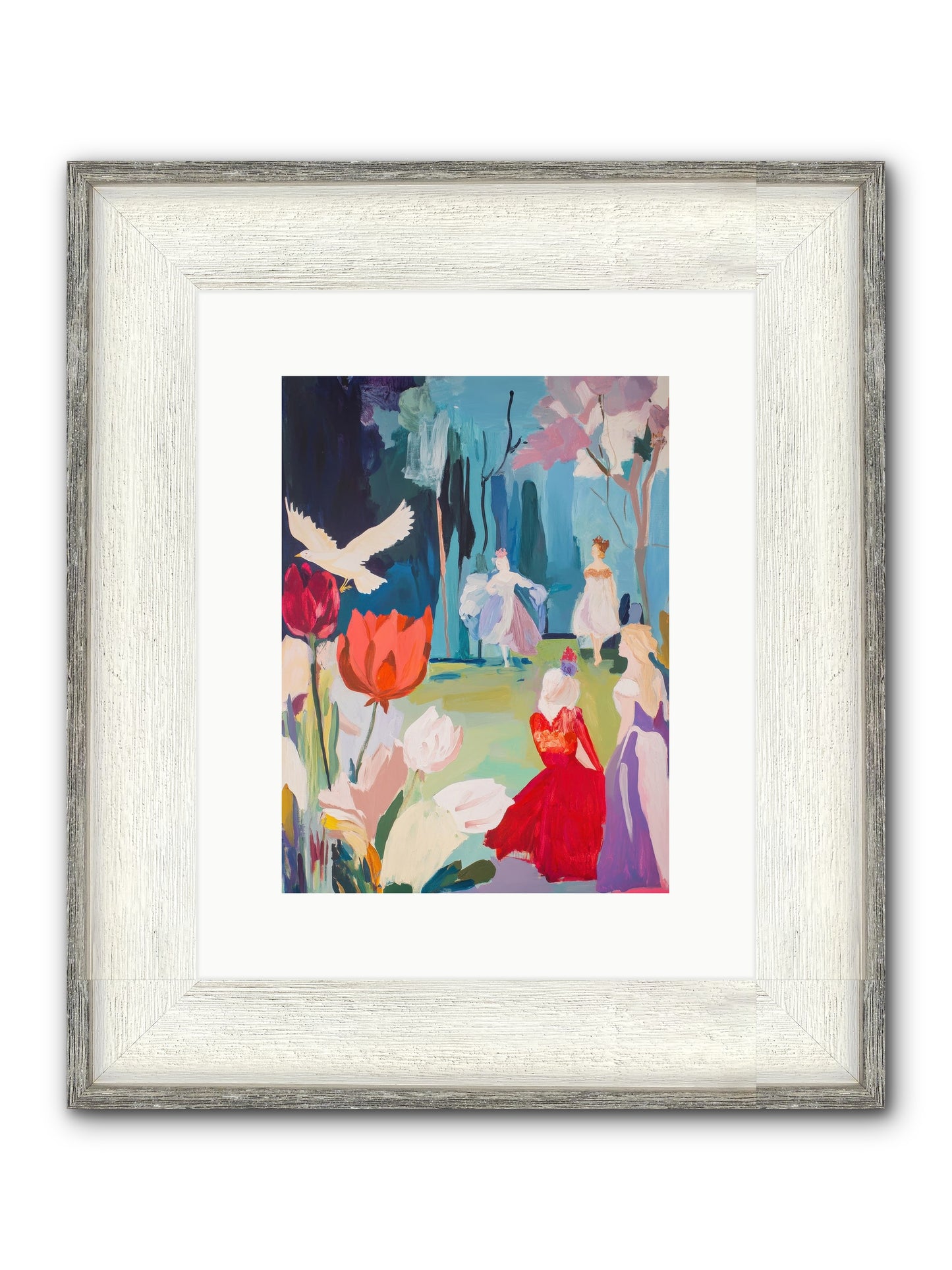 Vernal Celebrations Framed Print - Driftwood White 9x12