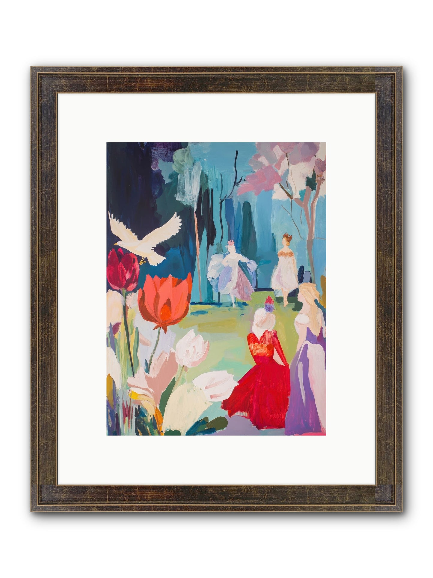 Vernal Celebrations Framed Print - Slimwoods Black/Gold 9x12