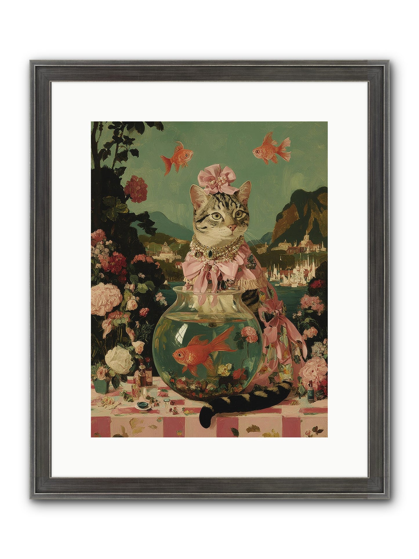Verses Unfold Framed Print - Slimwoods Black/Silver 12x16