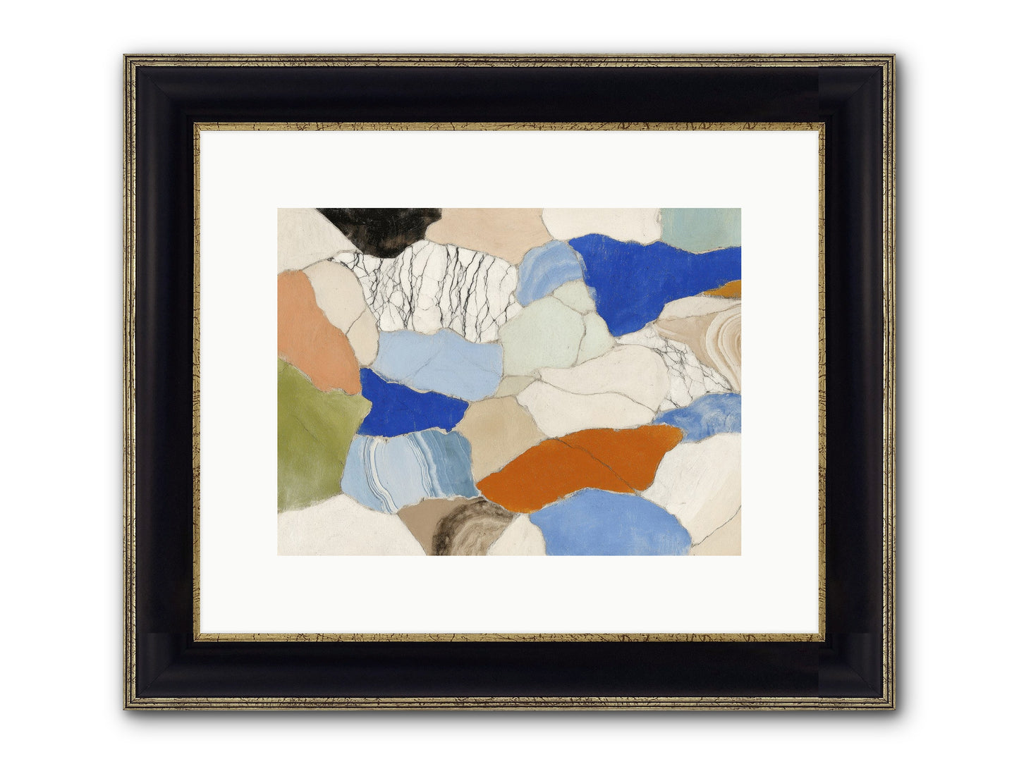Vesper Framed Print - Black & Gold 12x9