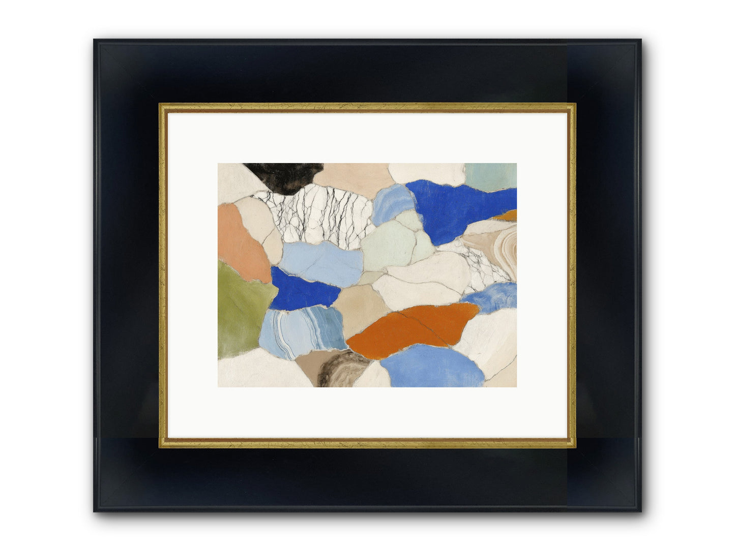 Vesper Framed Print - Wide Black w/Gold 12x9