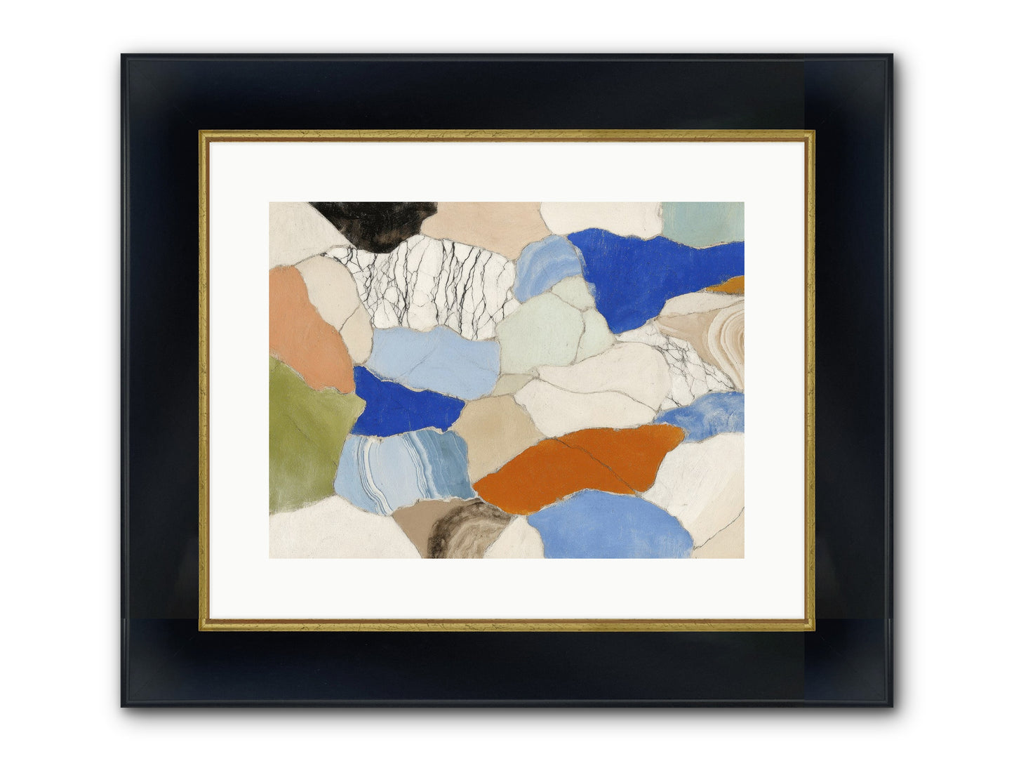 Vesper Framed Print - Wide Black w/Gold 16x12