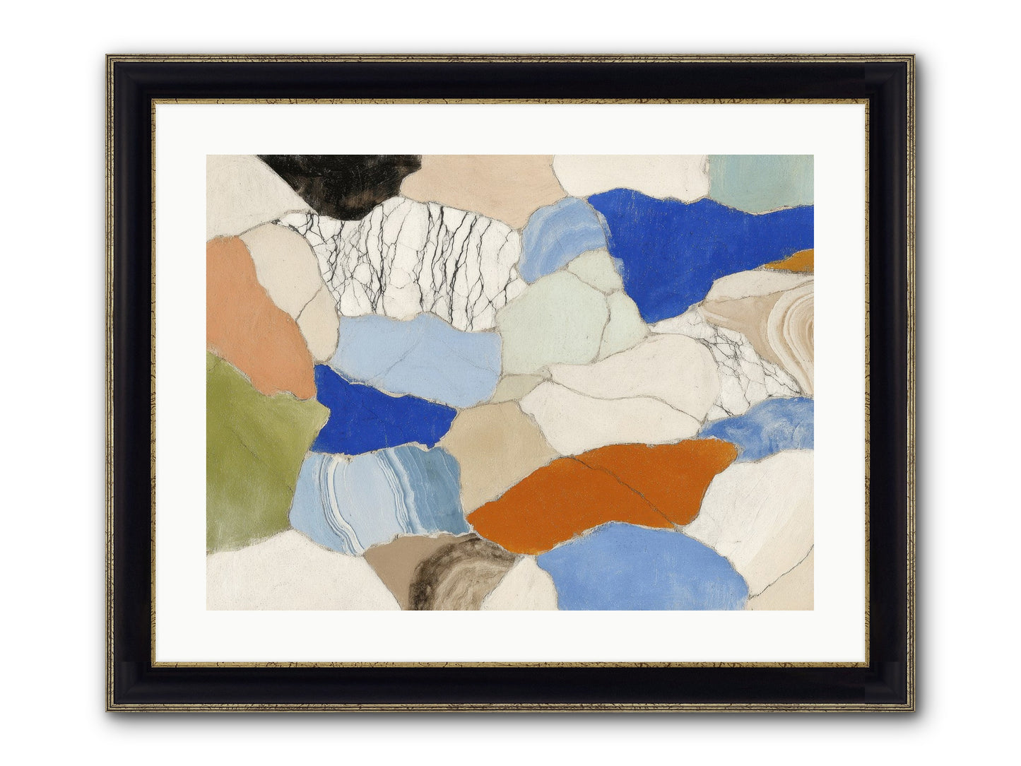 Vesper Framed Print - Black & Gold 24x18