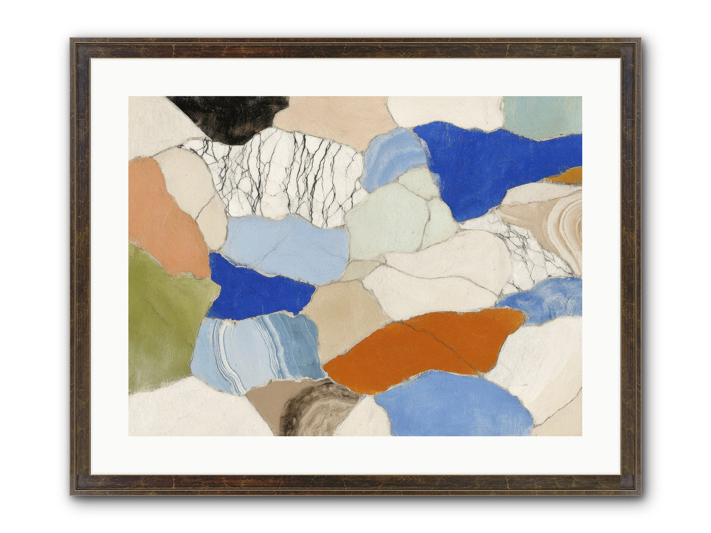 Vesper Framed Print - Slimwoods Black/Gold 24x18