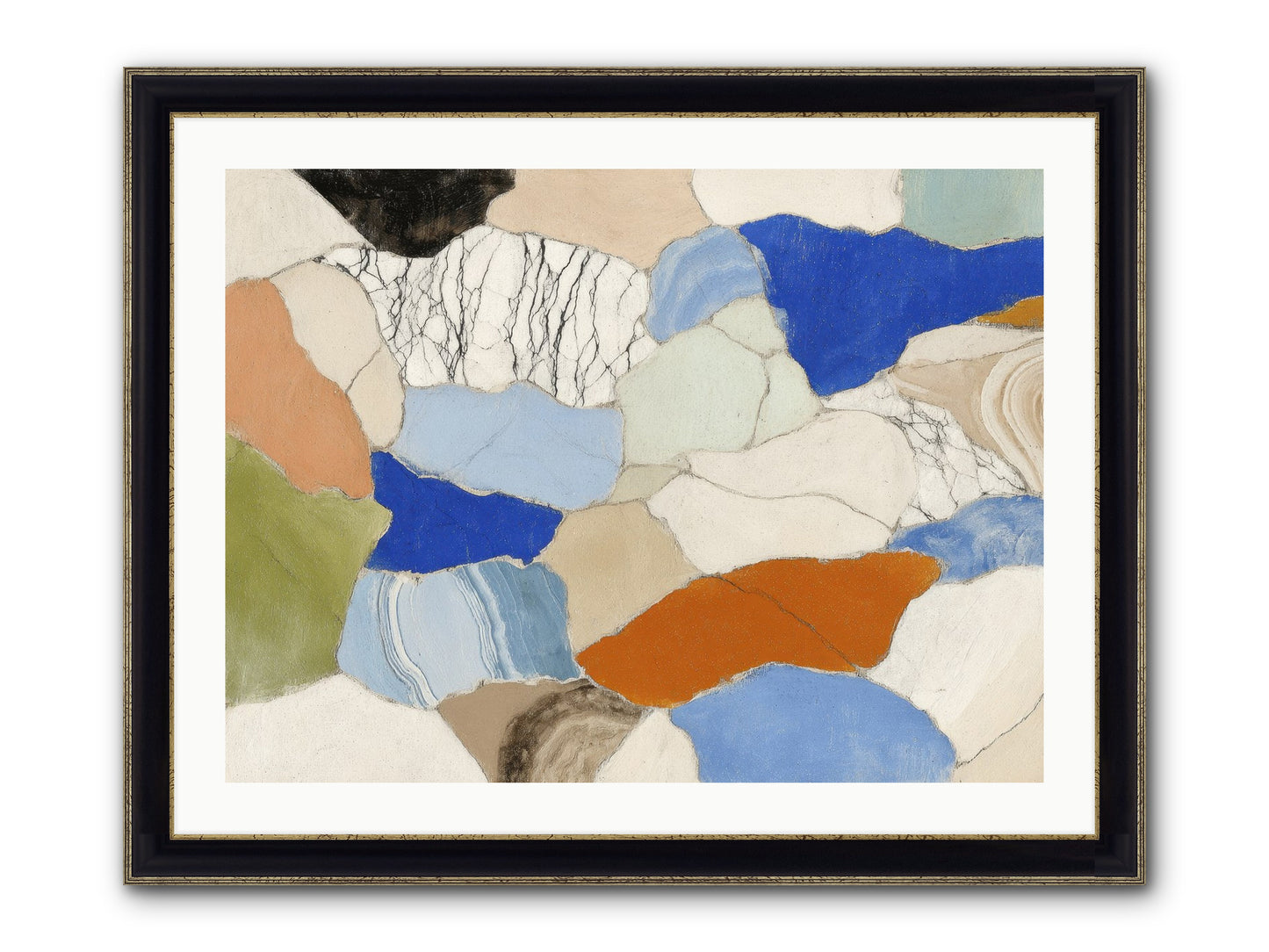 Vesper Framed Print - Black & Gold 32x24