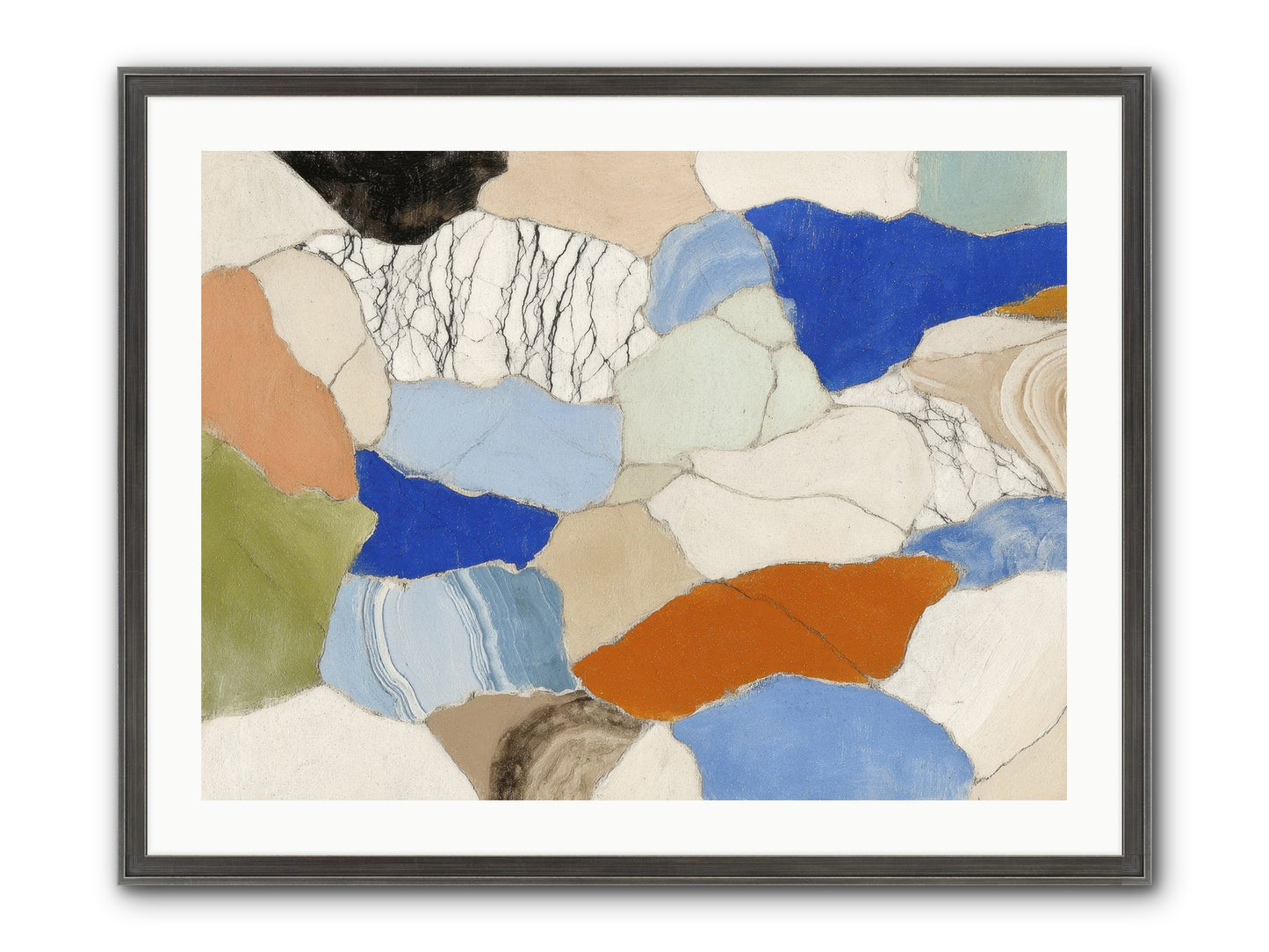 Vesper Framed Print - Slimwoods Black/Silver 32x24