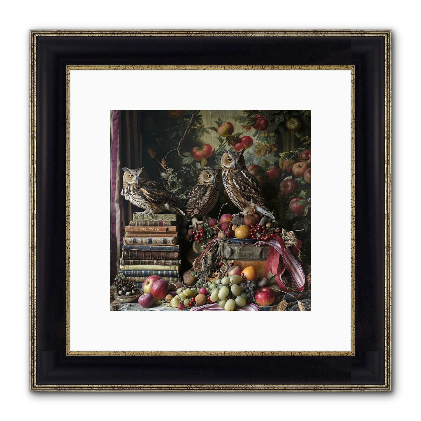 Vestige Of Solitude Framed Print - Black & Gold 10x10