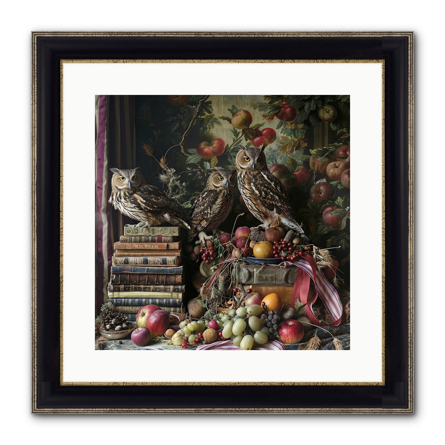 Vestige Of Solitude Framed Print - Black & Gold 16x16