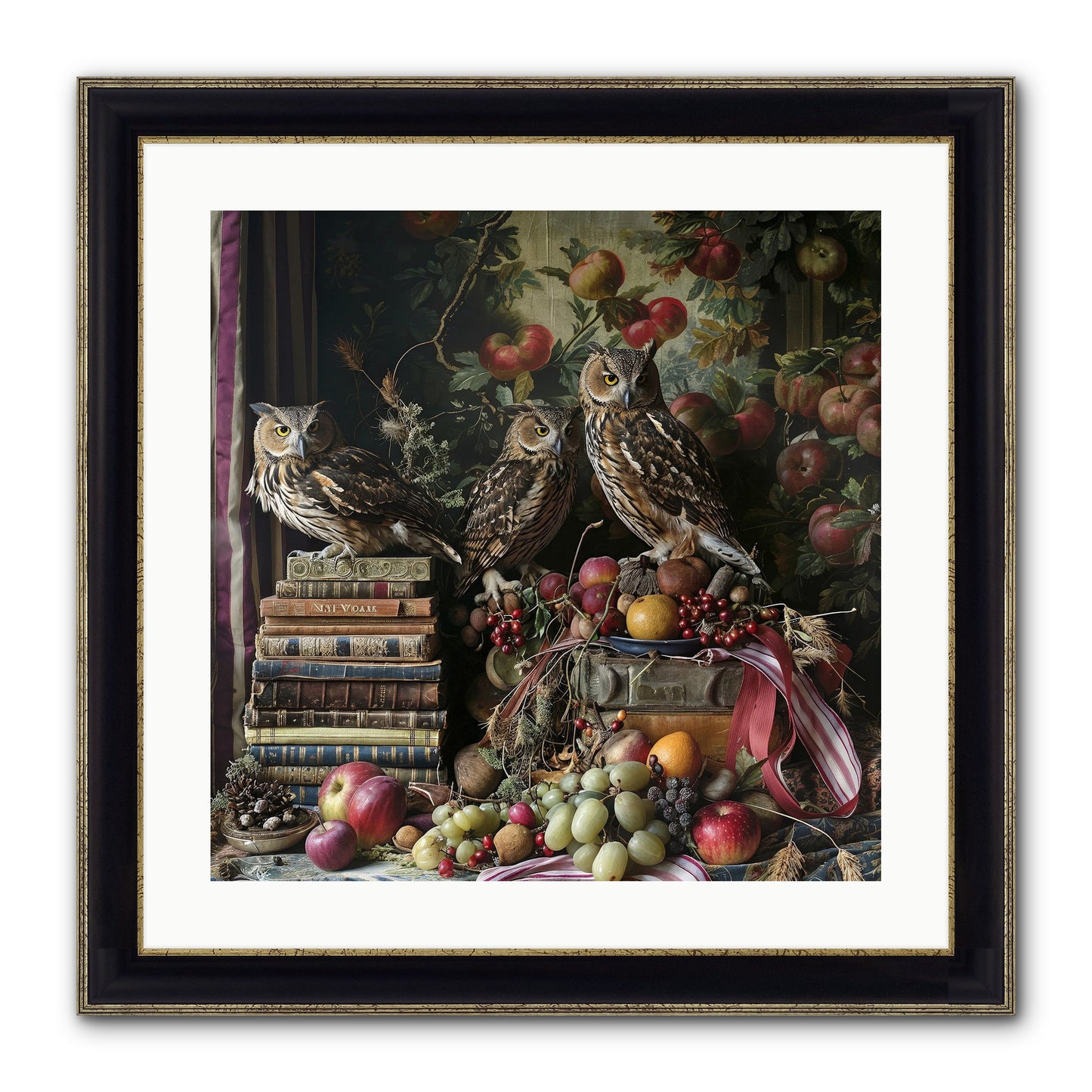 Vestige Of Solitude Framed Print - Black & Gold 20x20