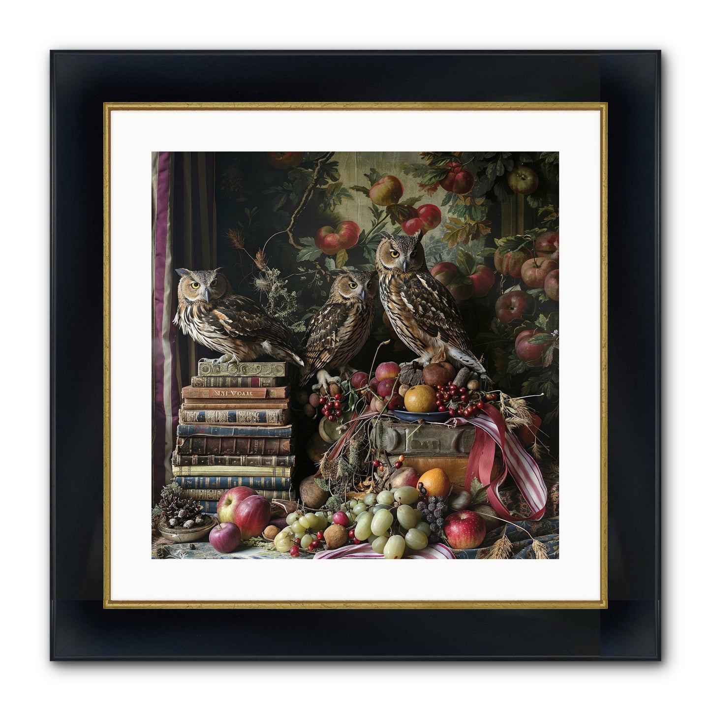 Vestige Of Solitude Framed Print - Wide Black w/Gold 20x20