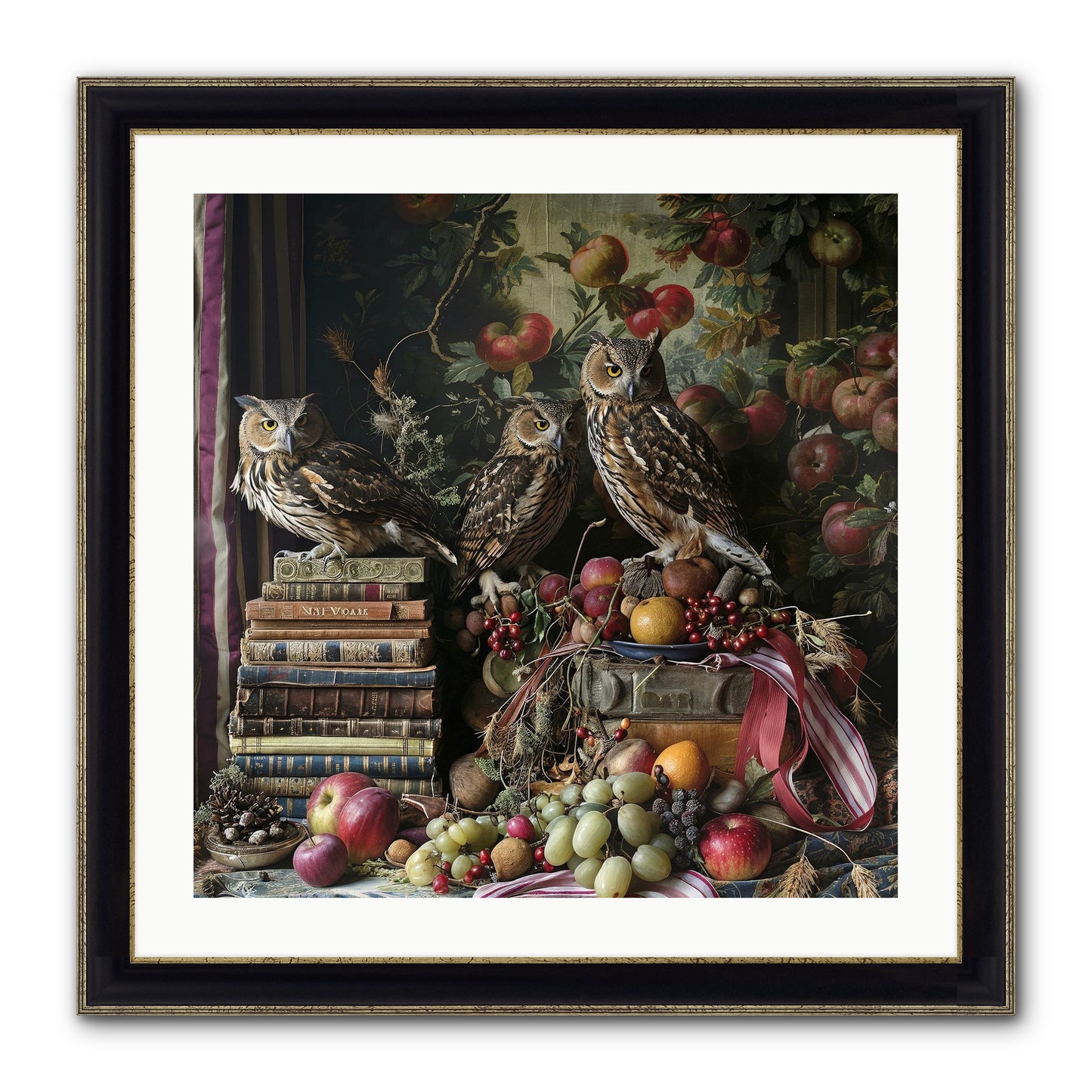 Vestige Of Solitude Framed Print - Black & Gold 24x24