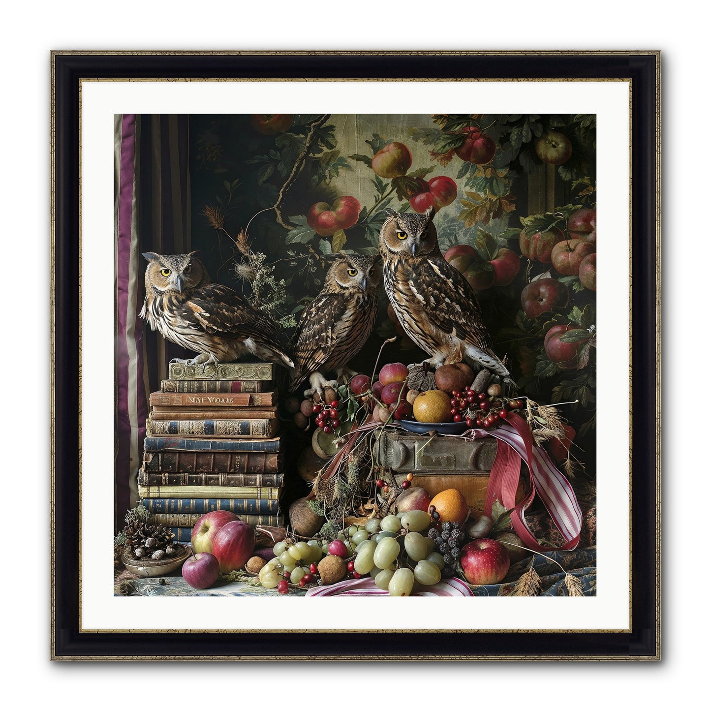 Vestige Of Solitude Framed Print - Black & Gold 30x30