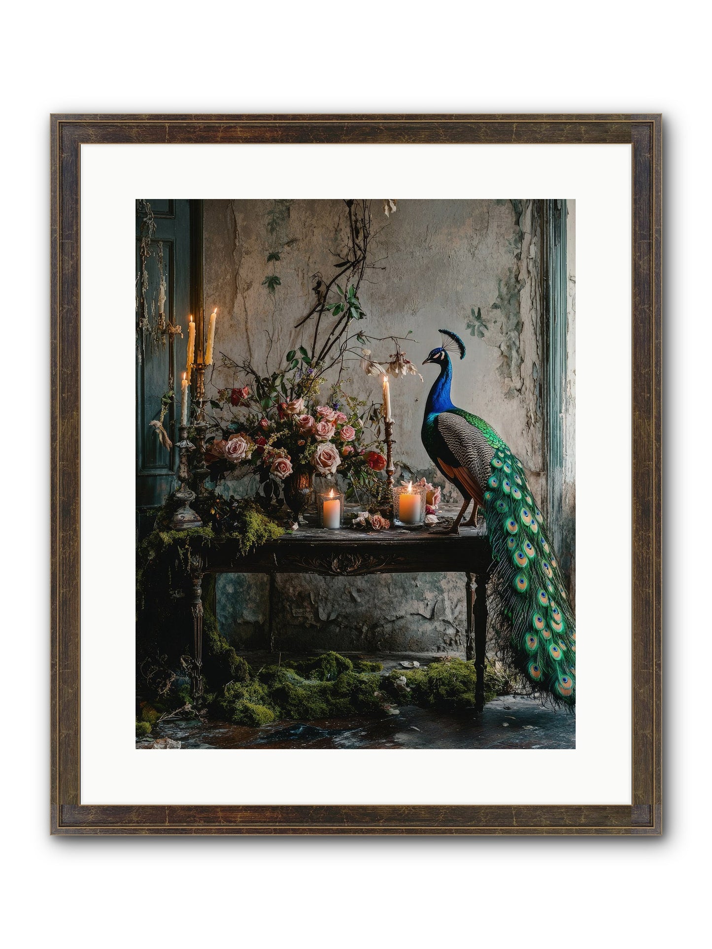 Victorian Vagabond Framed Print - Slimwoods Black/Gold 16x20