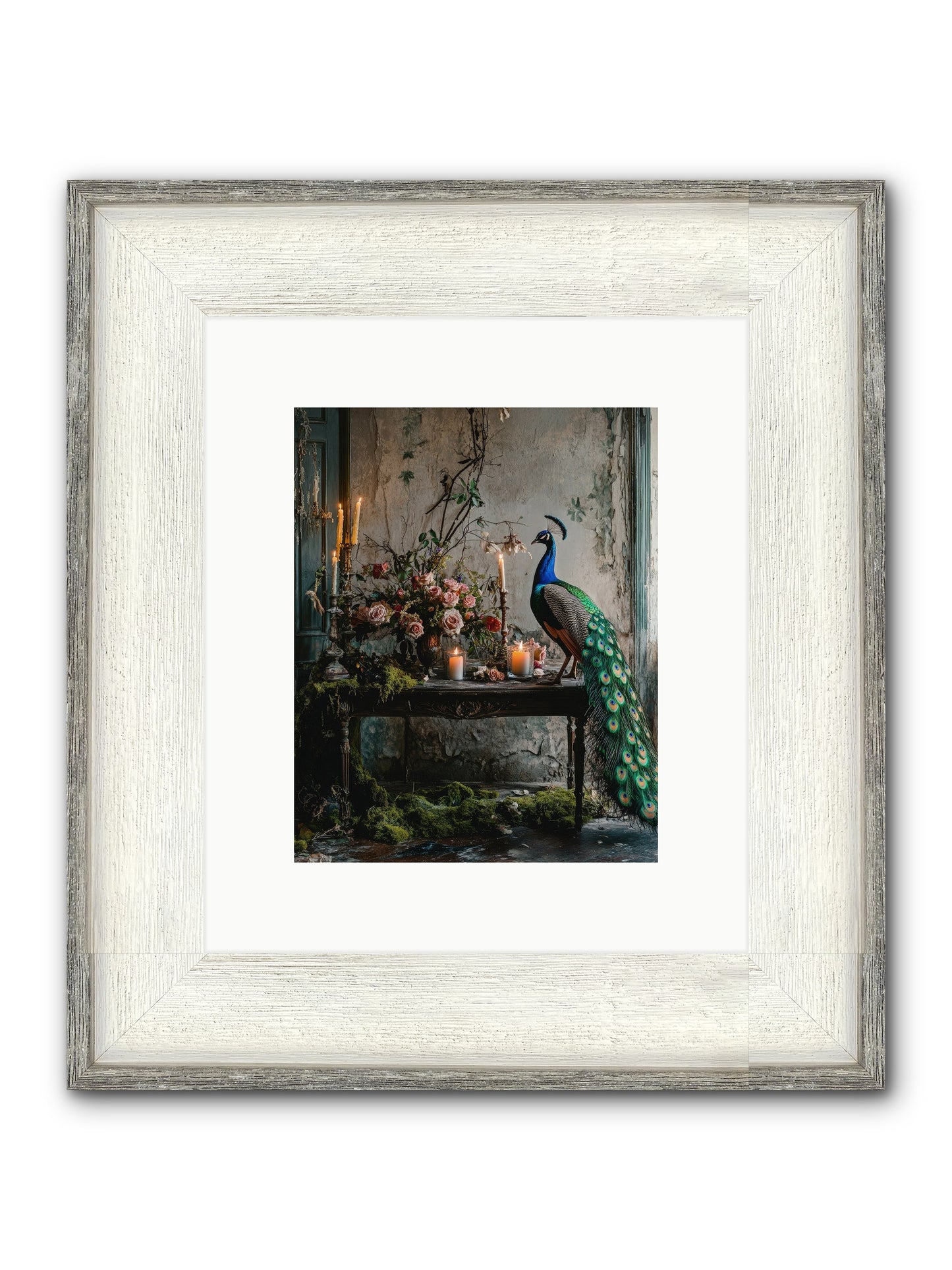 Victorian Vagabond Framed Print - Driftwood White 8x10