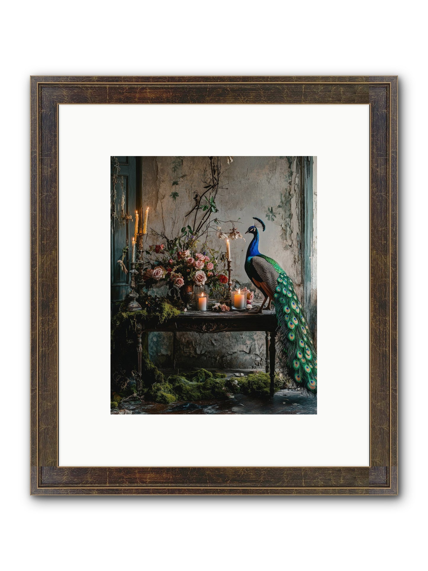 Victorian Vagabond Framed Print - Slimwoods Black/Gold 8x10