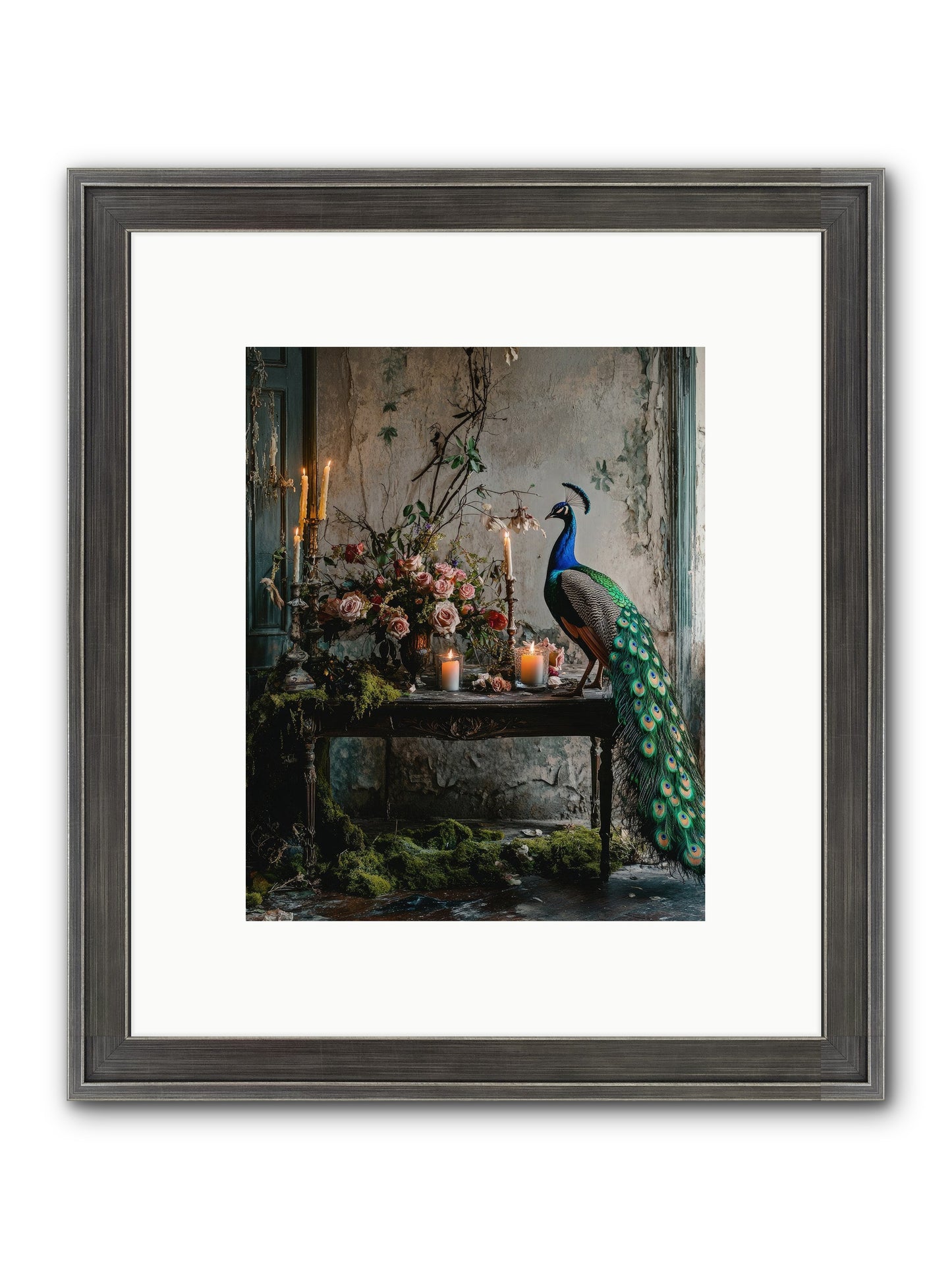 Victorian Vagabond Framed Print - Slimwoods Black/Silver 8x10