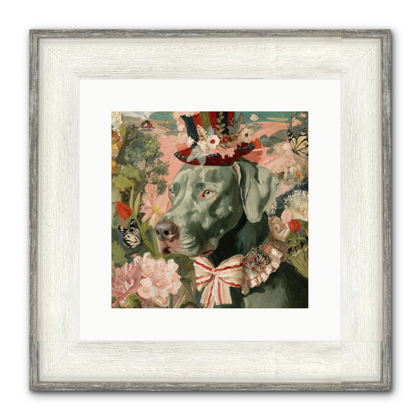 Vintage Reverie Framed Print - Driftwood White 12x12
