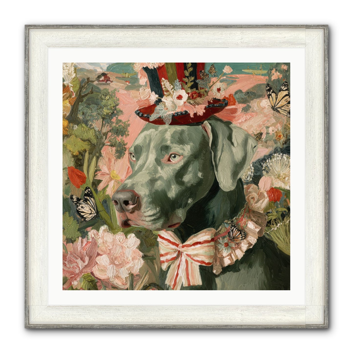 Vintage Reverie Framed Print - Driftwood White 30x30