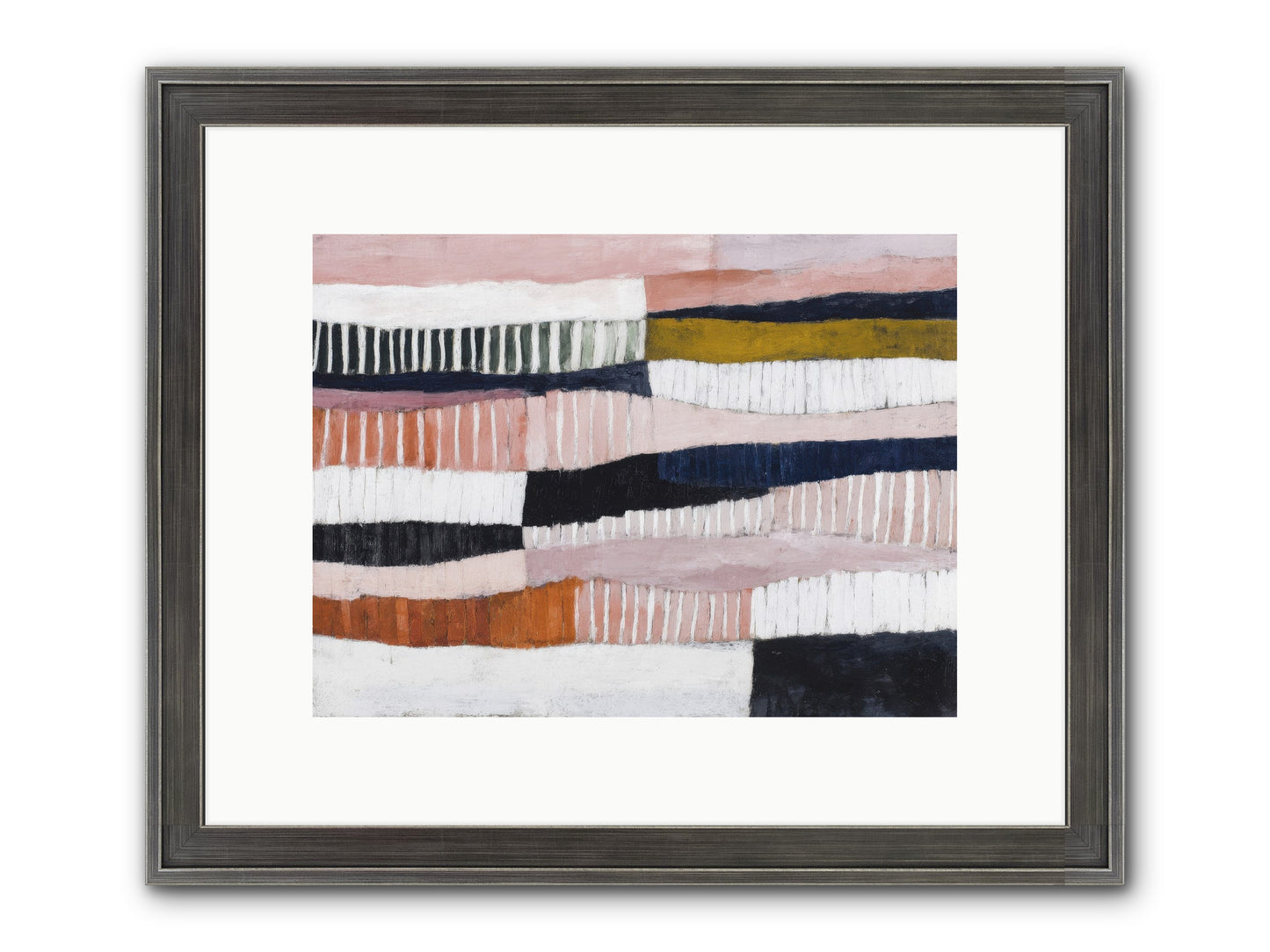 Virelay Framed Print - Slimwoods Black/Silver 12x9