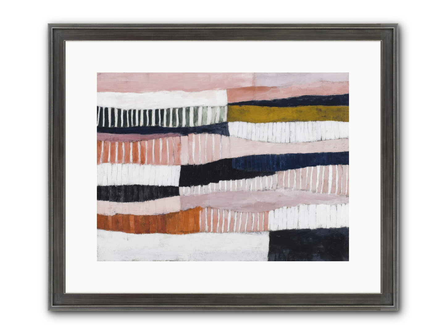 Virelay Framed Print - Slimwoods Black/Silver 16x12
