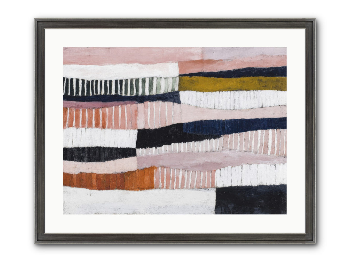 Virelay Framed Print - Slimwoods Black/Silver 24x18