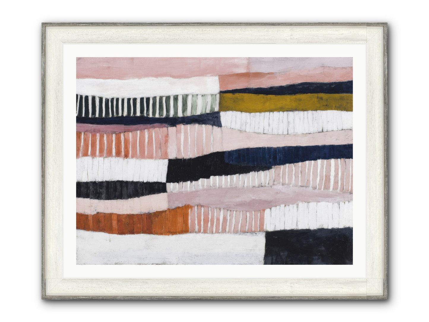 Virelay Framed Print - Driftwood White 40x30