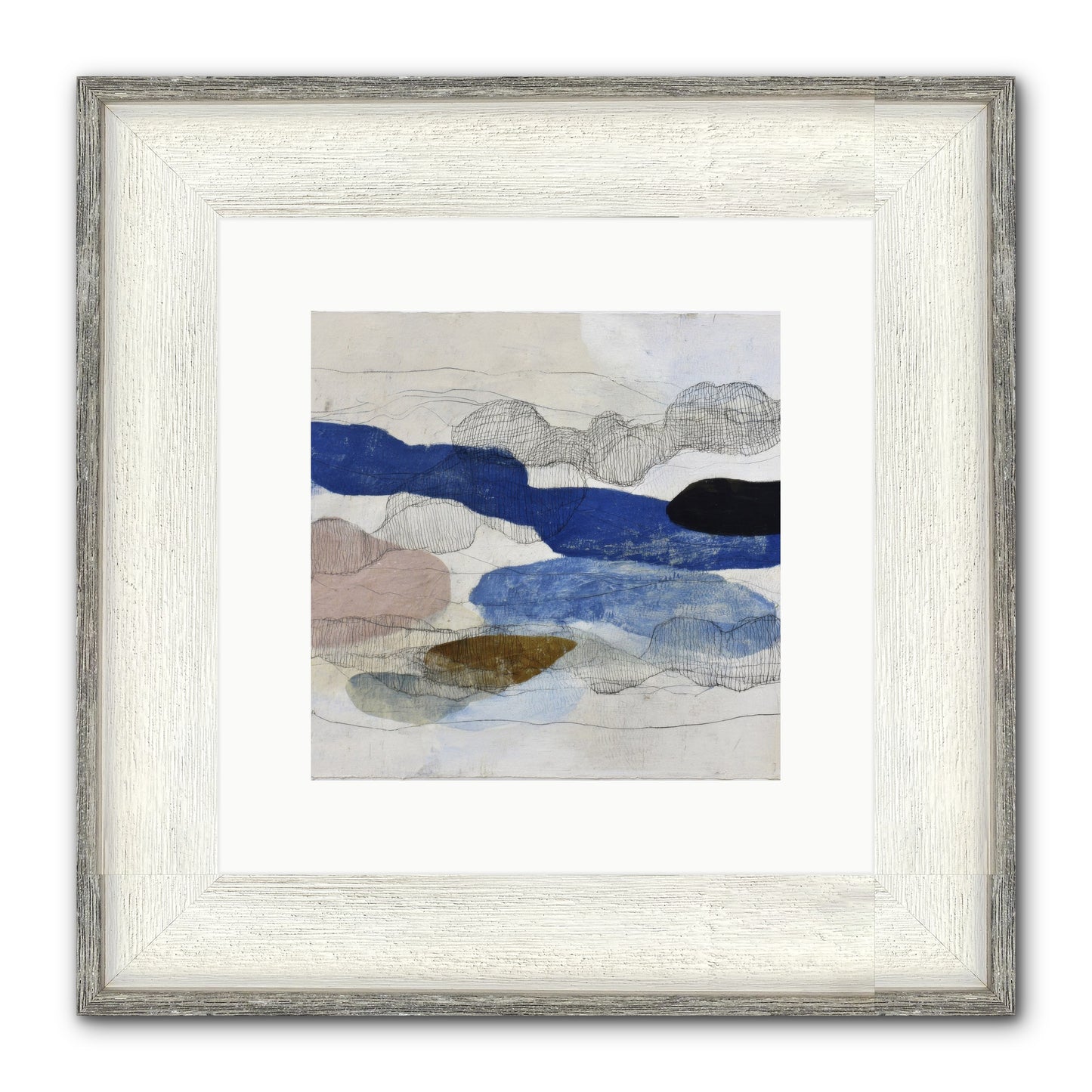 Vireo Framed Print - Driftwood White 10x10