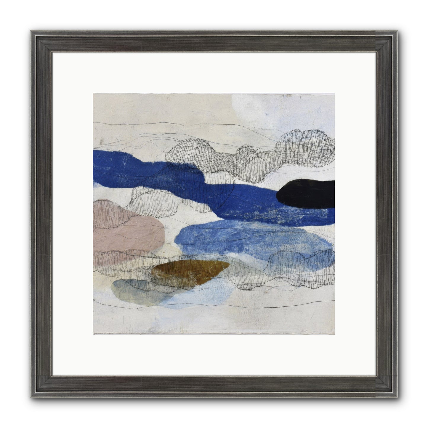 Vireo Framed Print - Slimwoods Black/Silver 12x12