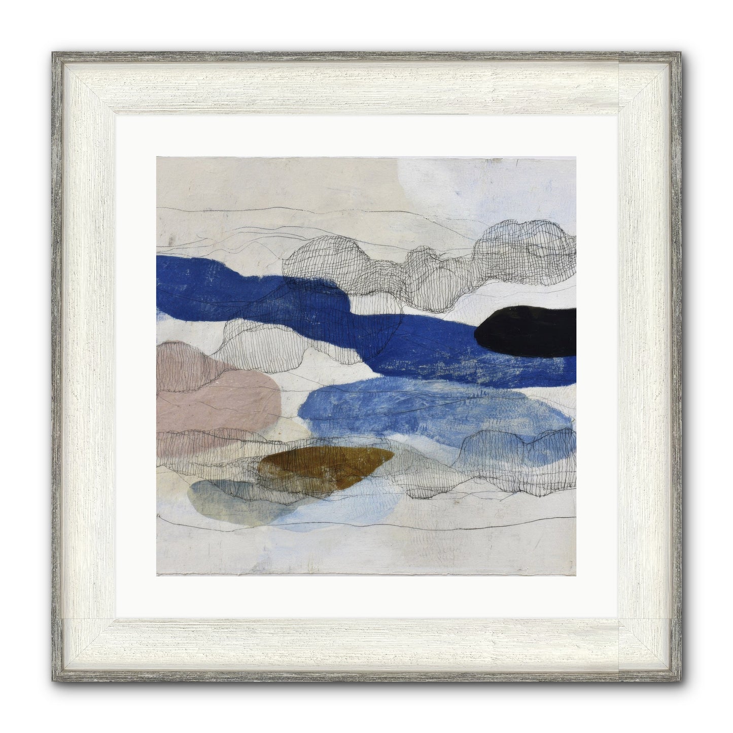 Vireo Framed Print - Driftwood White 20x20