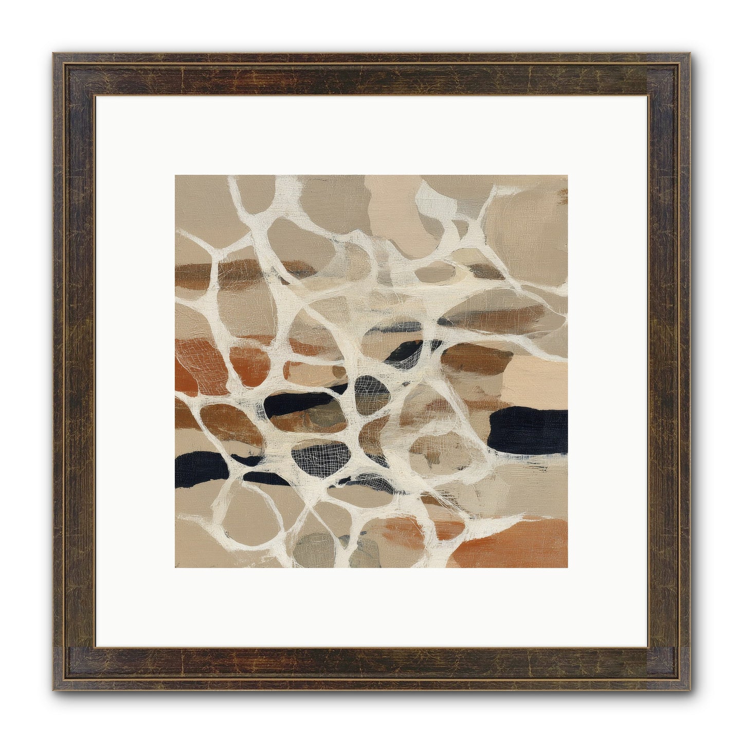 Voltage Framed Print - Slimwoods Black/Gold 10x10