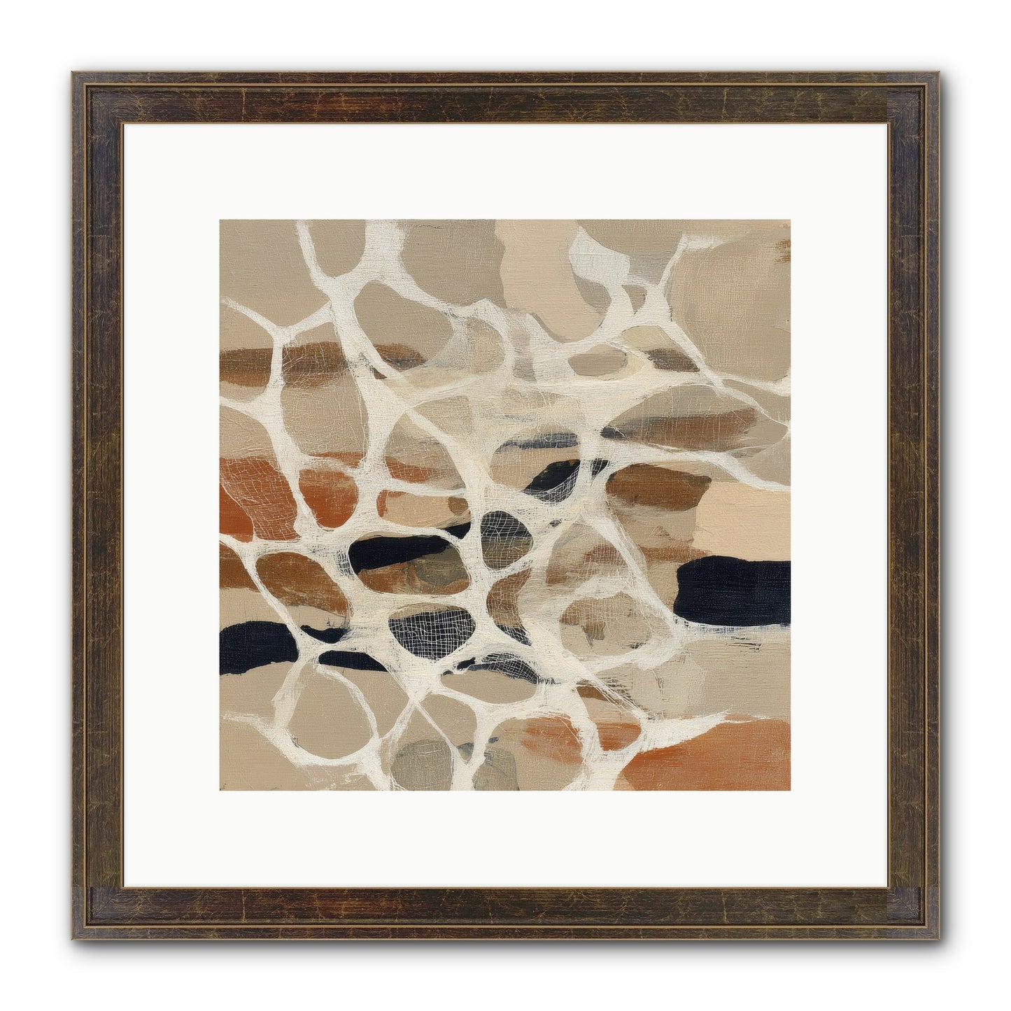 Voltage Framed Print - Slimwoods Black/Gold 12x12