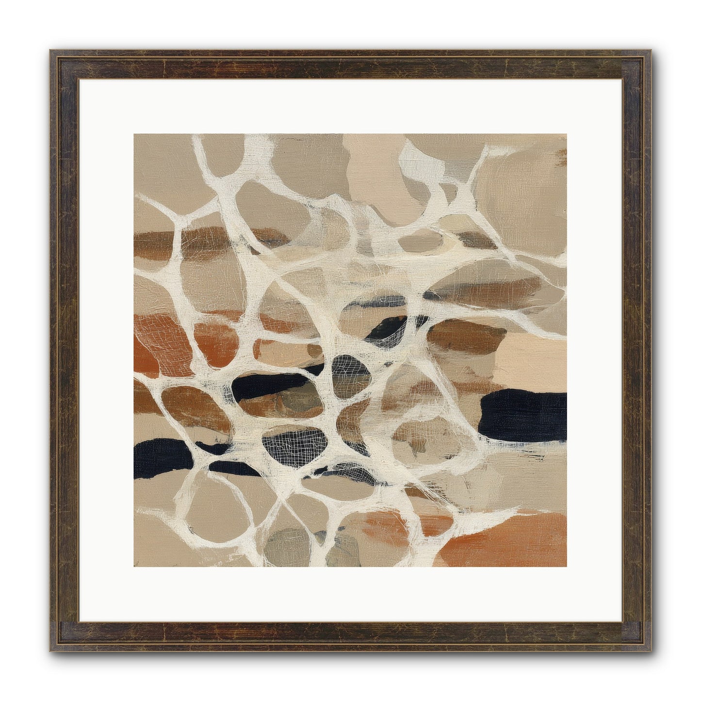 Voltage Framed Print - Slimwoods Black/Gold 16x16