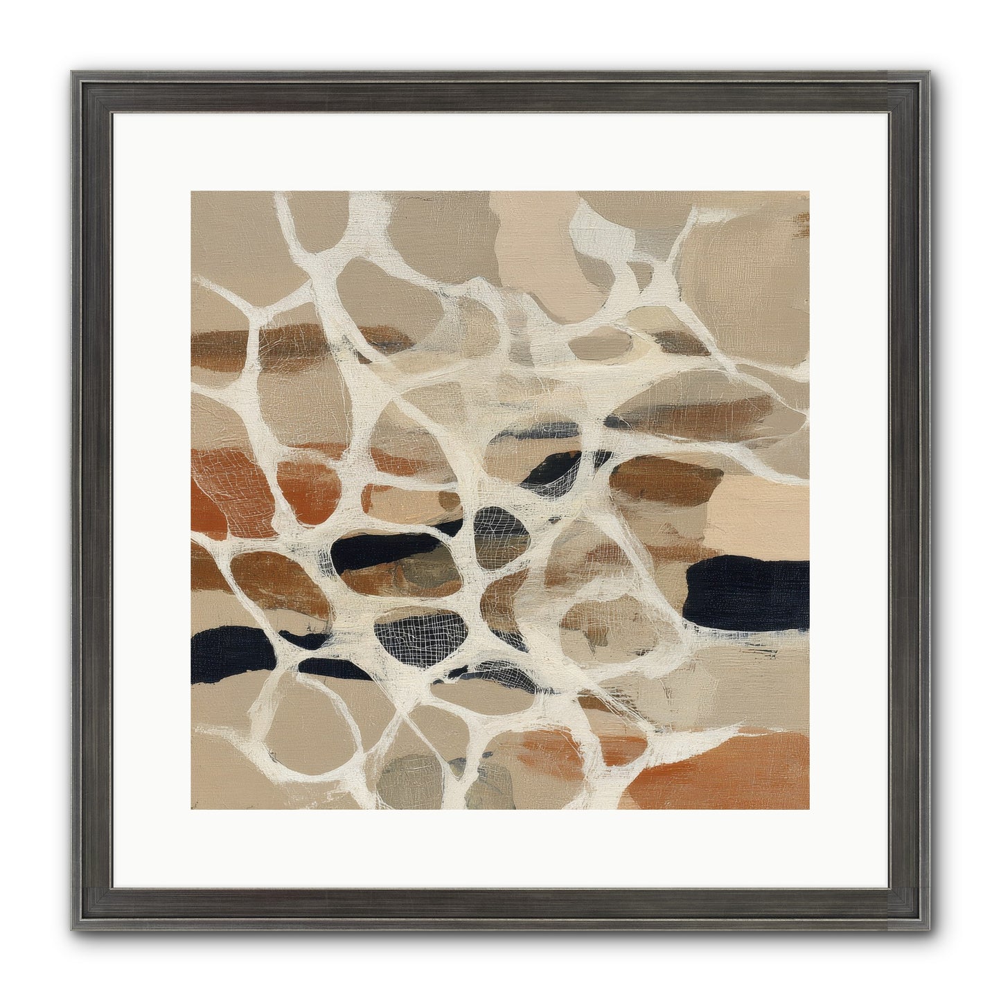 Voltage Framed Print - Slimwoods Black/Silver 16x16