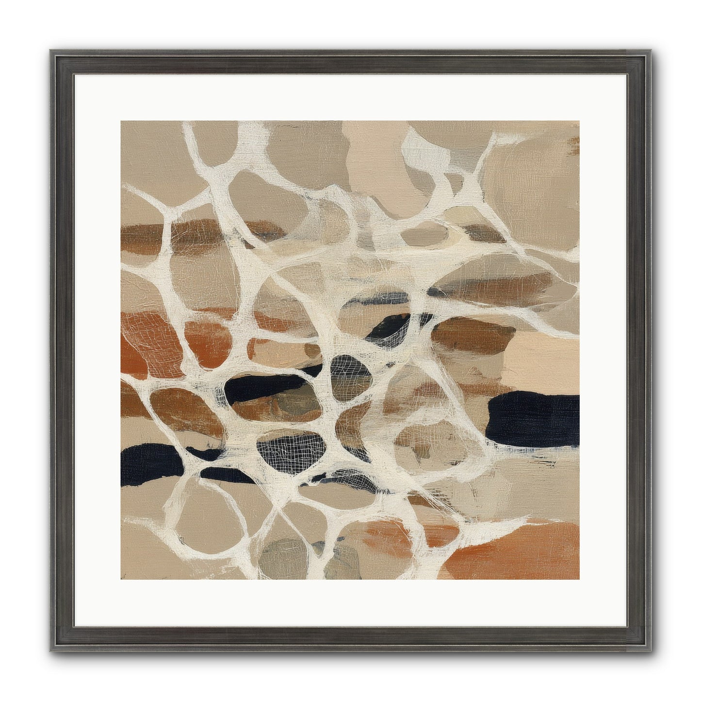 Voltage Framed Print - Slimwoods Black/Silver 20x20