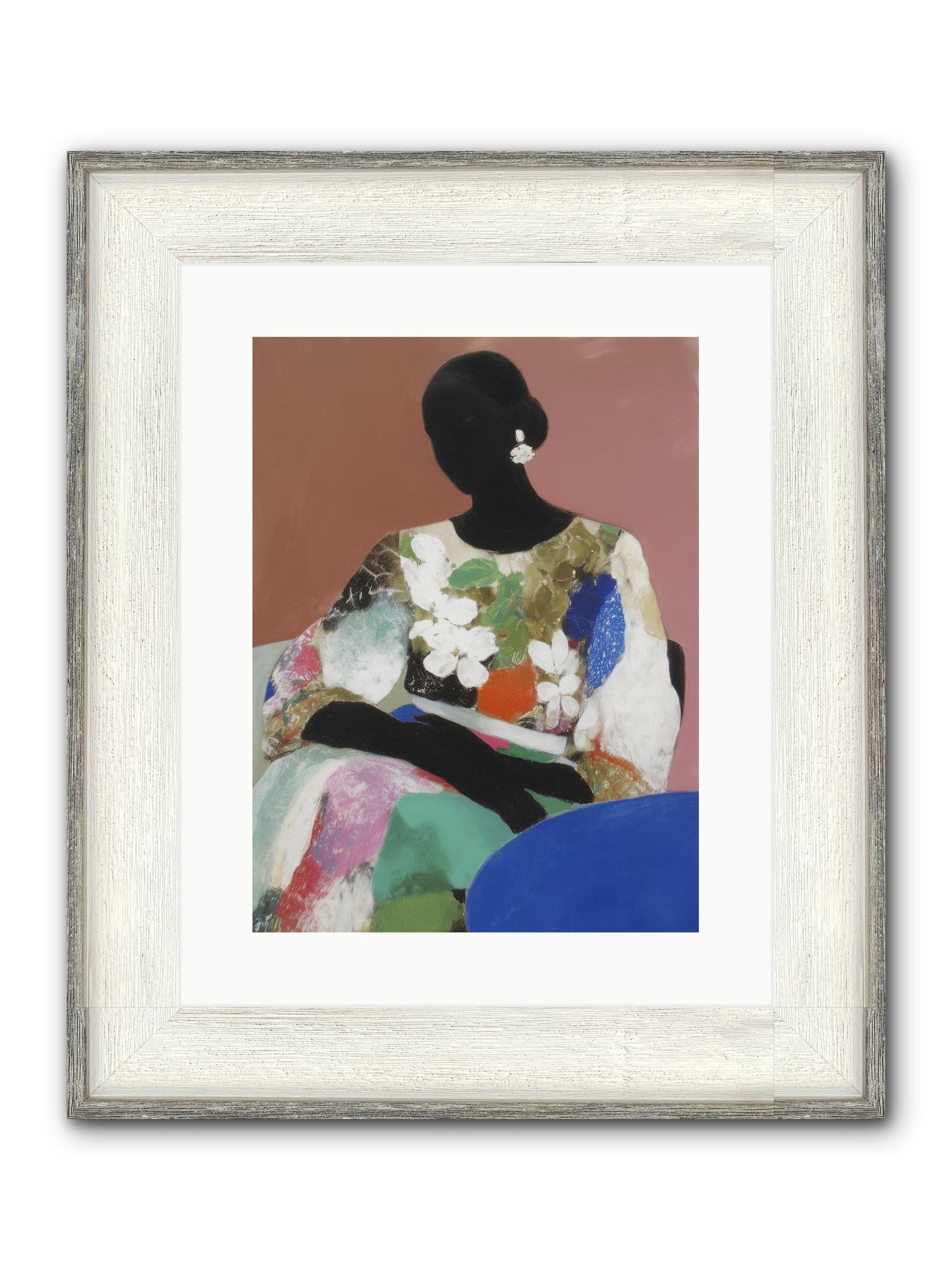Voyeur Framed Print - Driftwood White 12x16